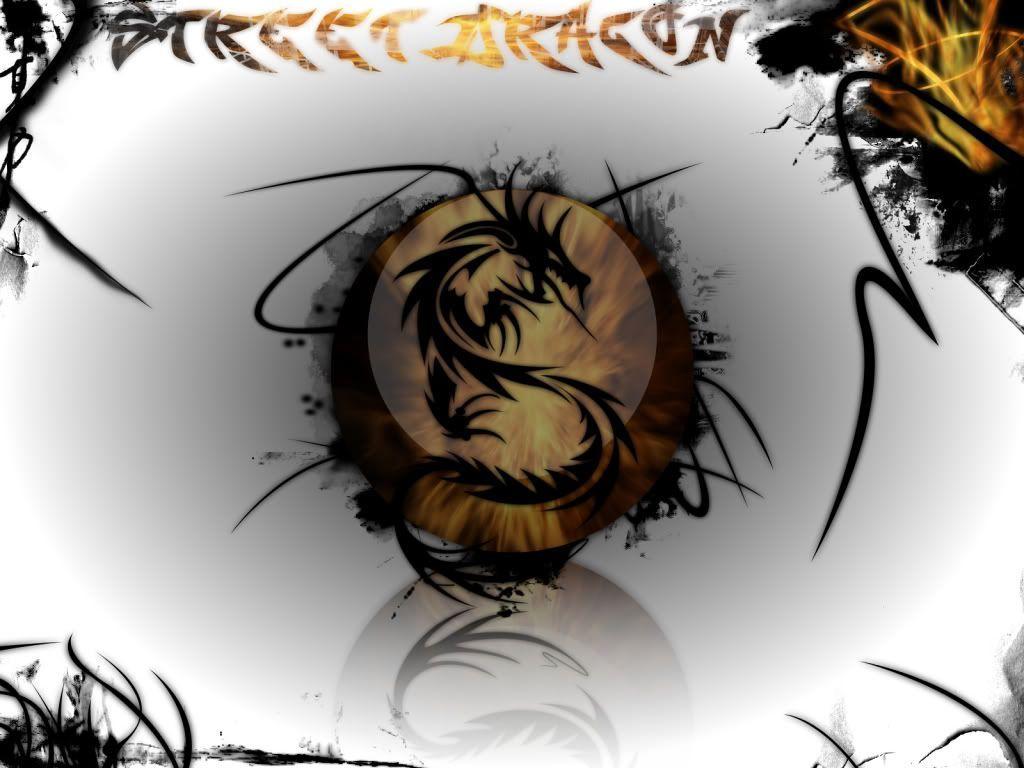 1024x768 Dragon Graffiti Wallpaper Tribal Dragon Wallpaper