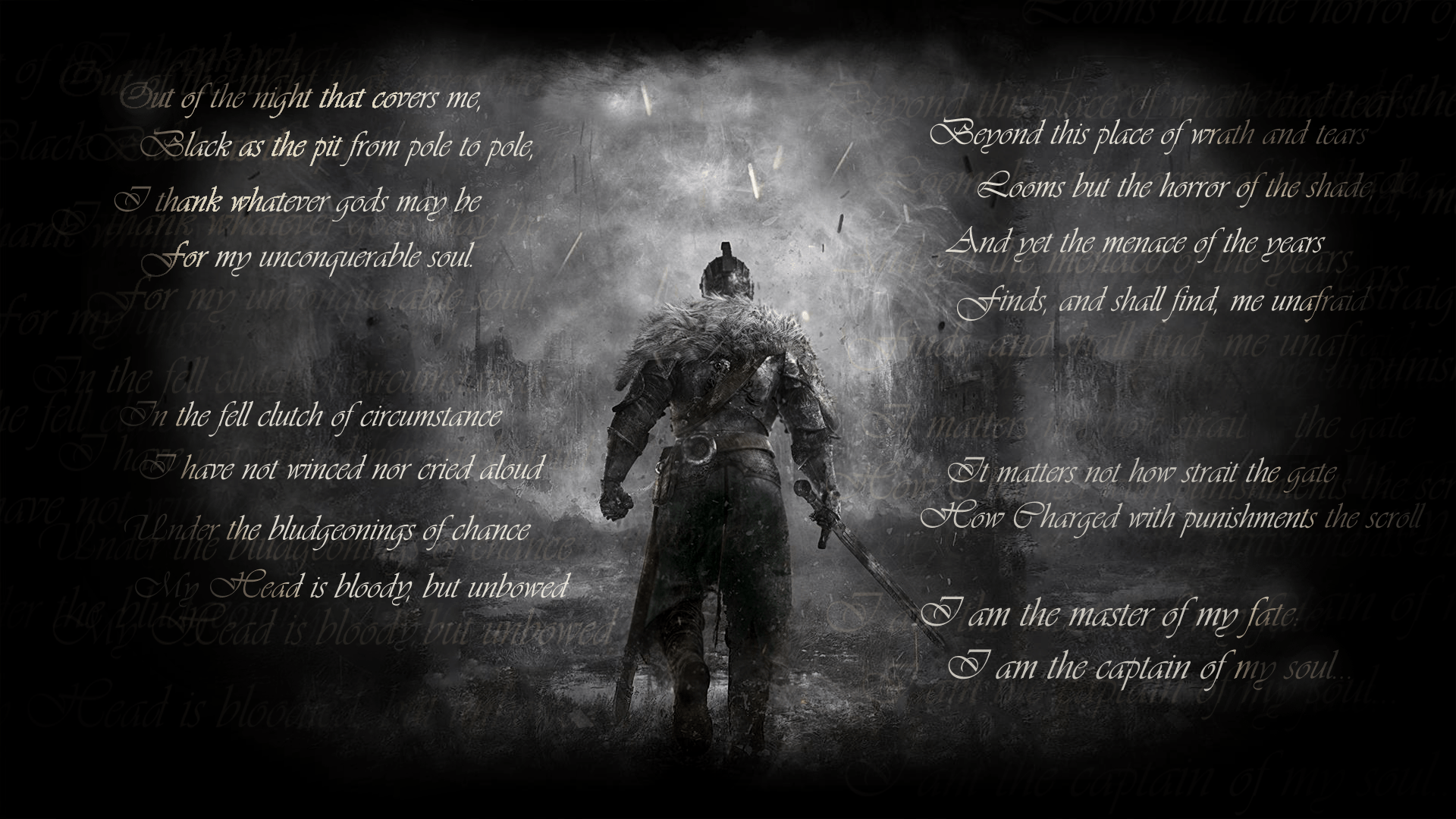 invictus william ernest henley wallpaper