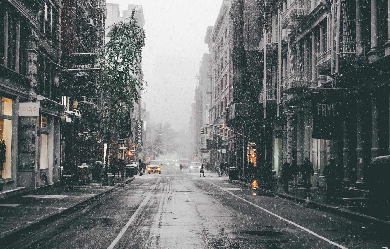 1332x850 City Winter Snow Wallpaper