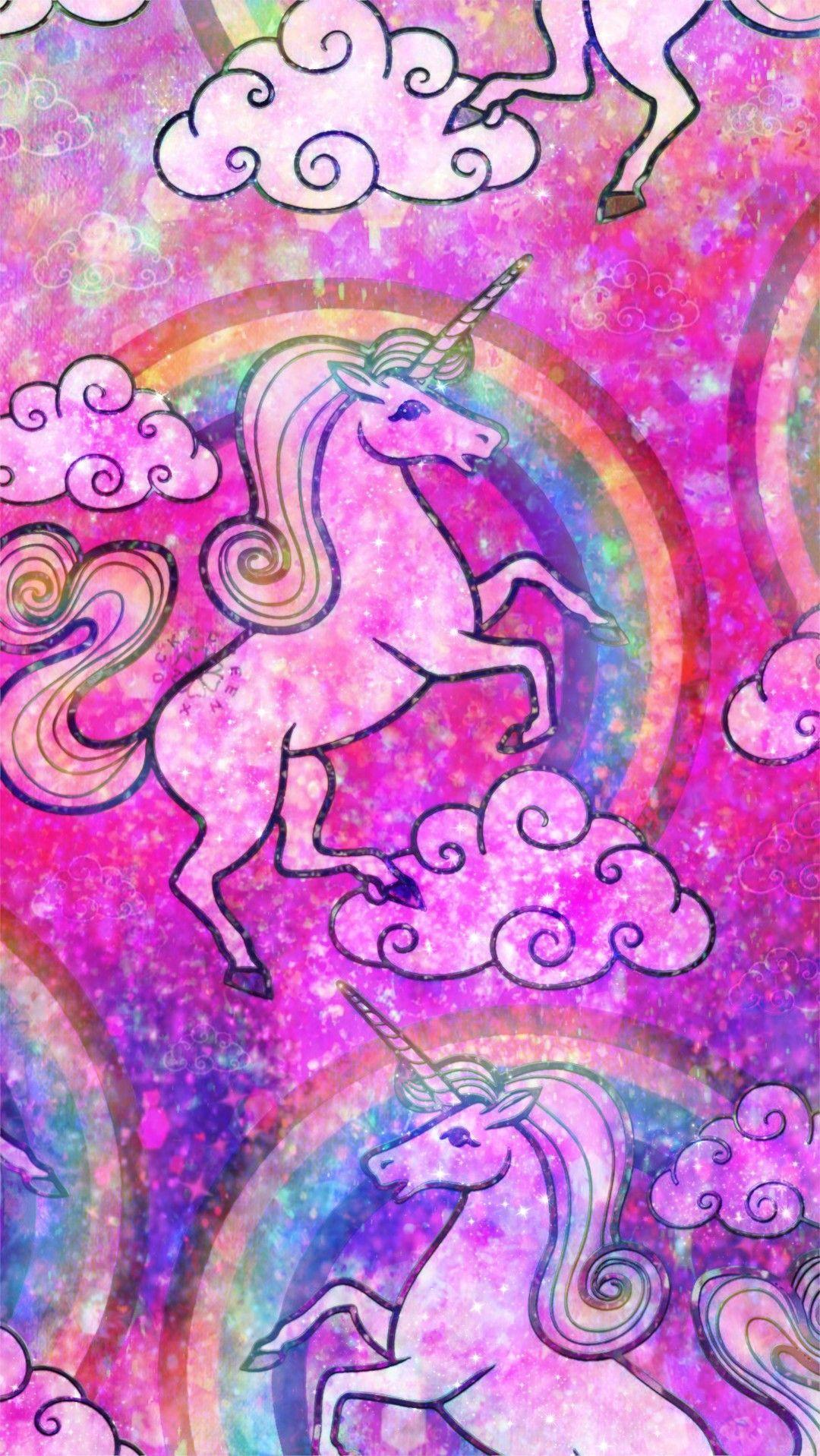1080x1917 Unicorn Pink Galaxy Art Cute Galaxy Wallpaper