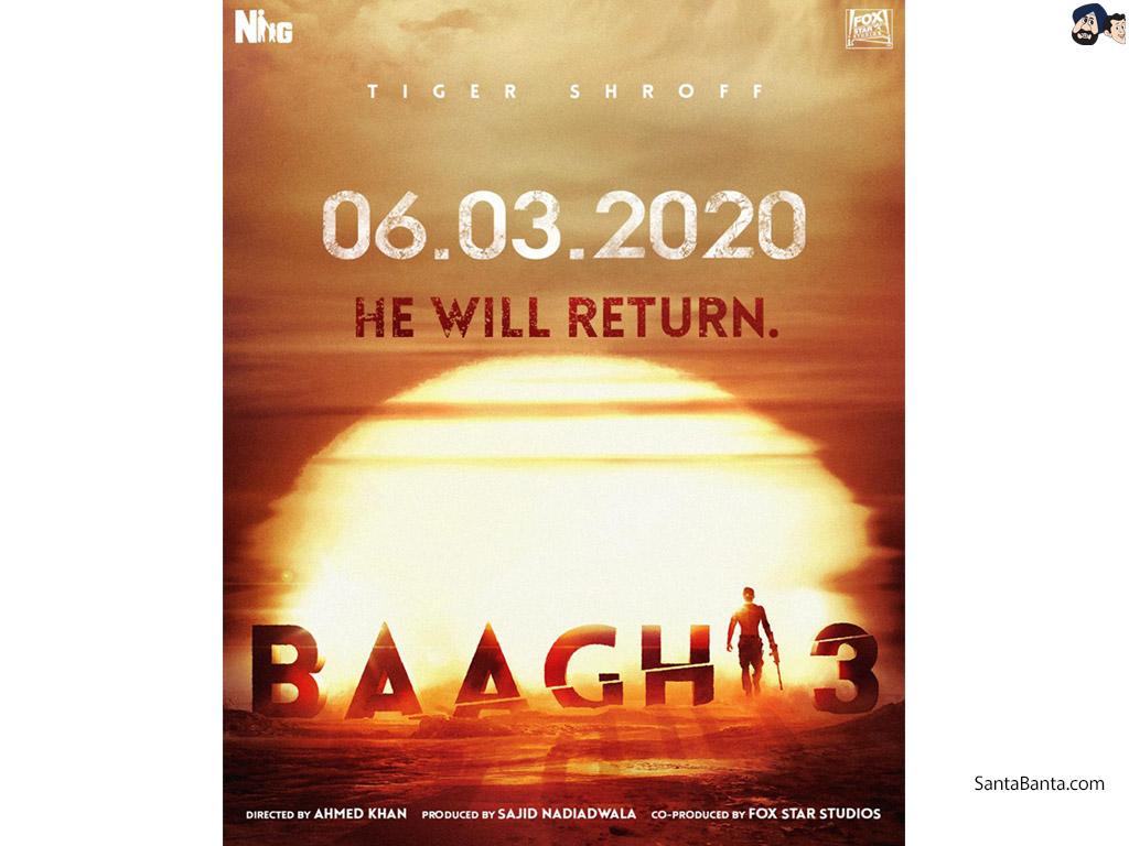 1024x768 Baaghi 3 Wallpaper