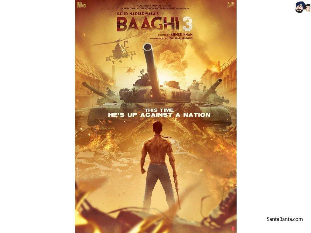 1024x768 Baaghi 3 Movie Wallpaper