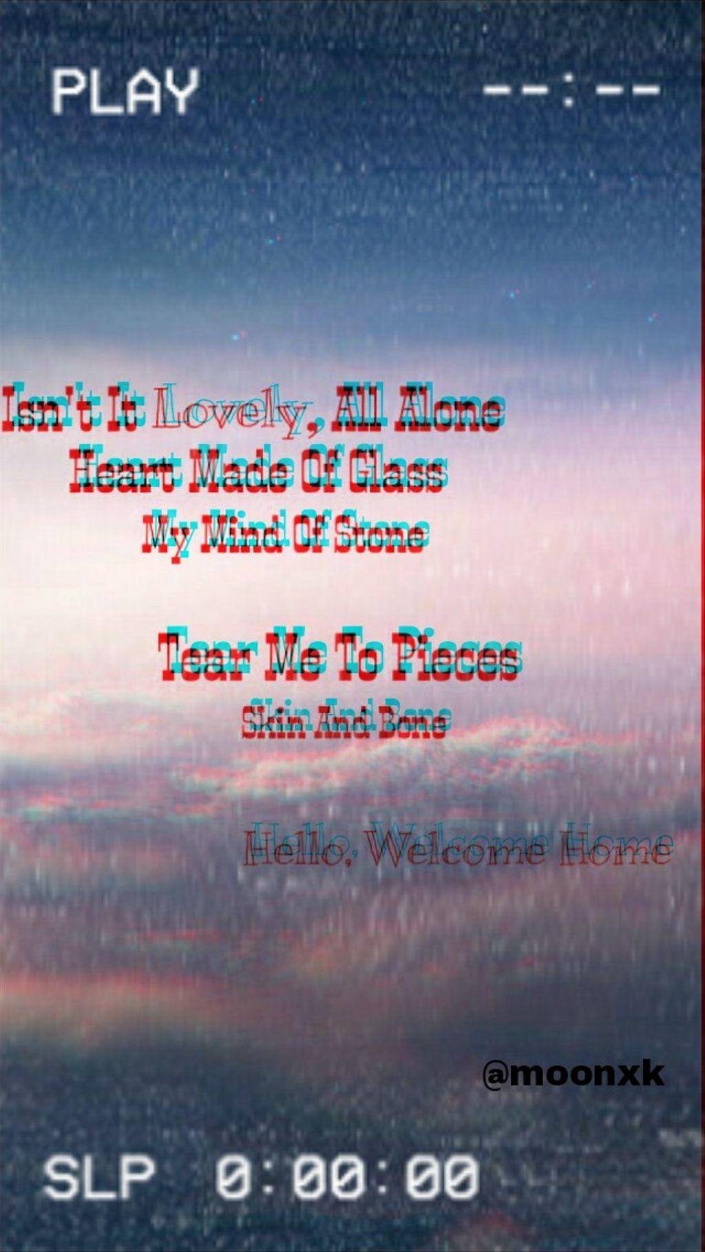 1024x1818 moonxk #billieeilish #lyrics #khalid #vhs #wallpaper Wallpaper & Background Download