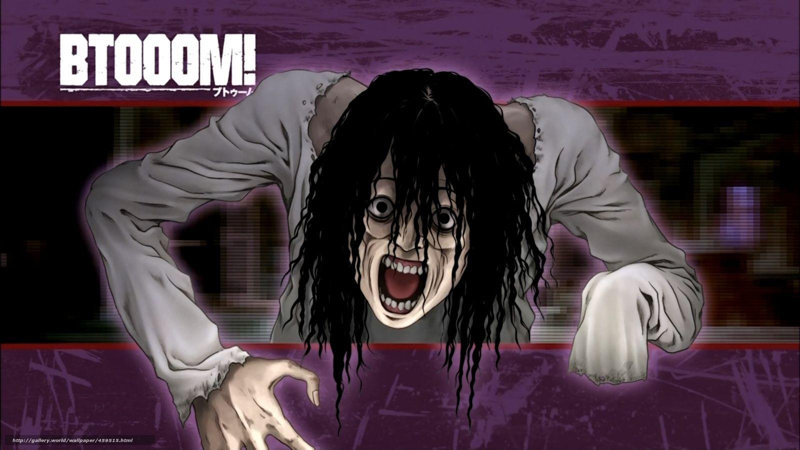1600x900 Download Wallpaper Btoom, Survival Game, Survivor Anime