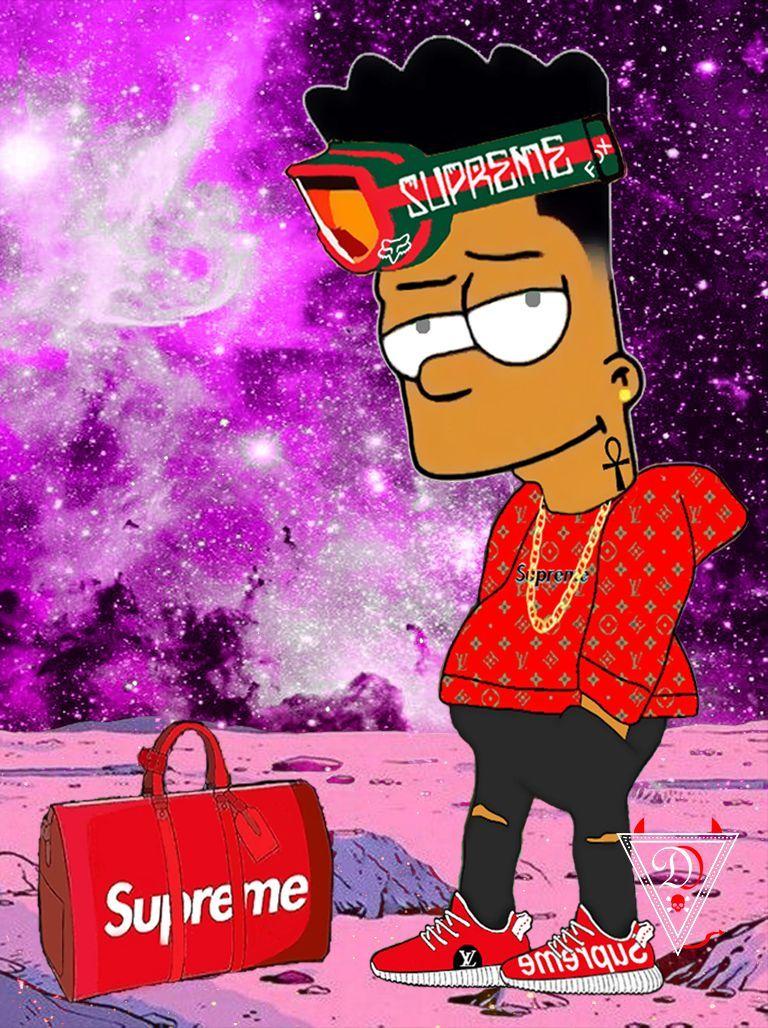 768x1028 Supreme Bart Wallpaper, Free Stock Wallpaper