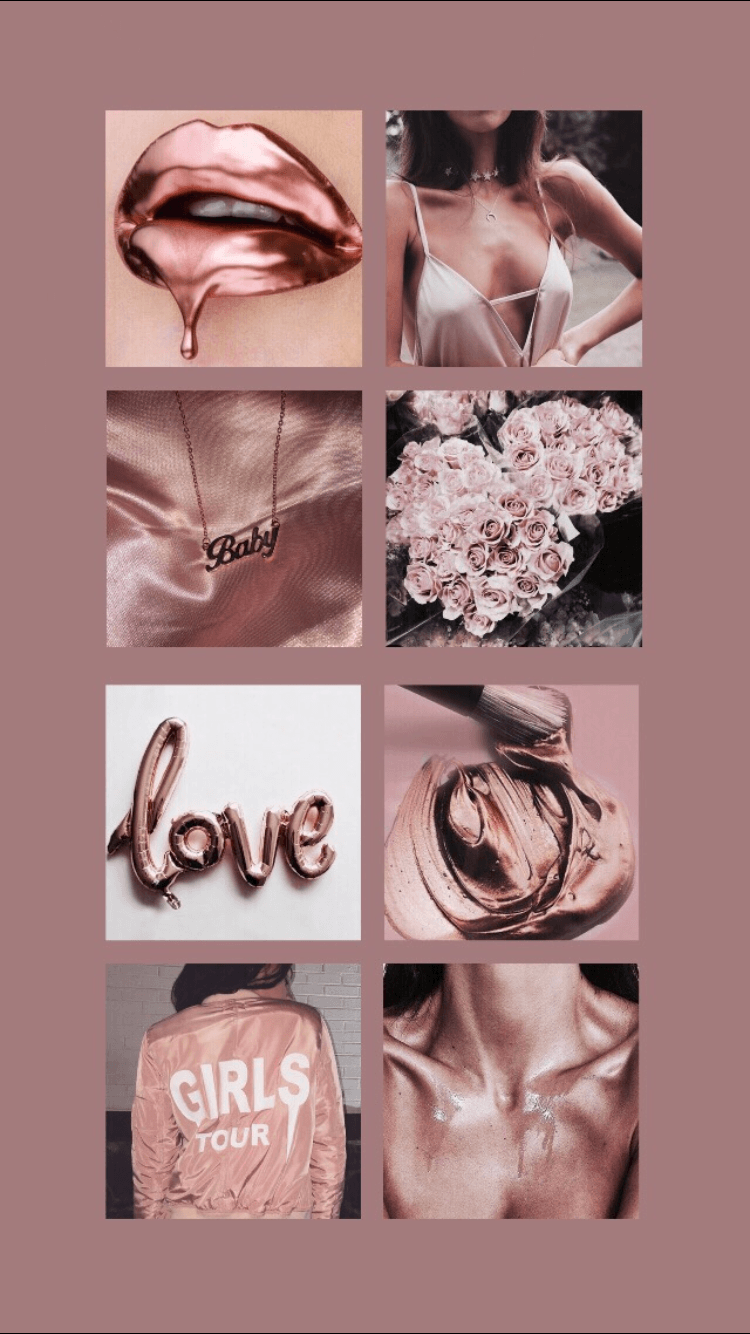750x1334 Roses Aesthetic Collages Wallpaper