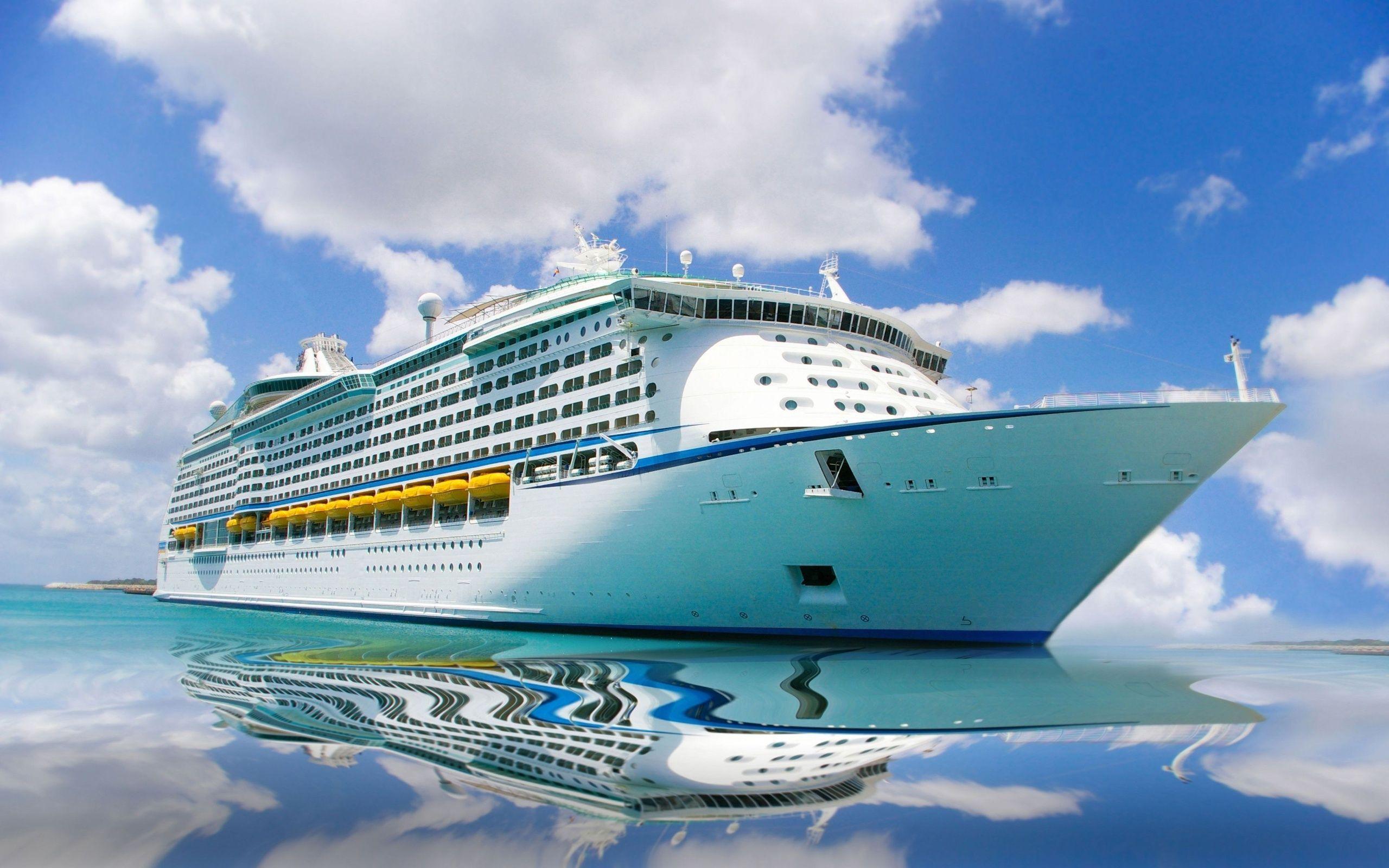 large cruise ship backdrop