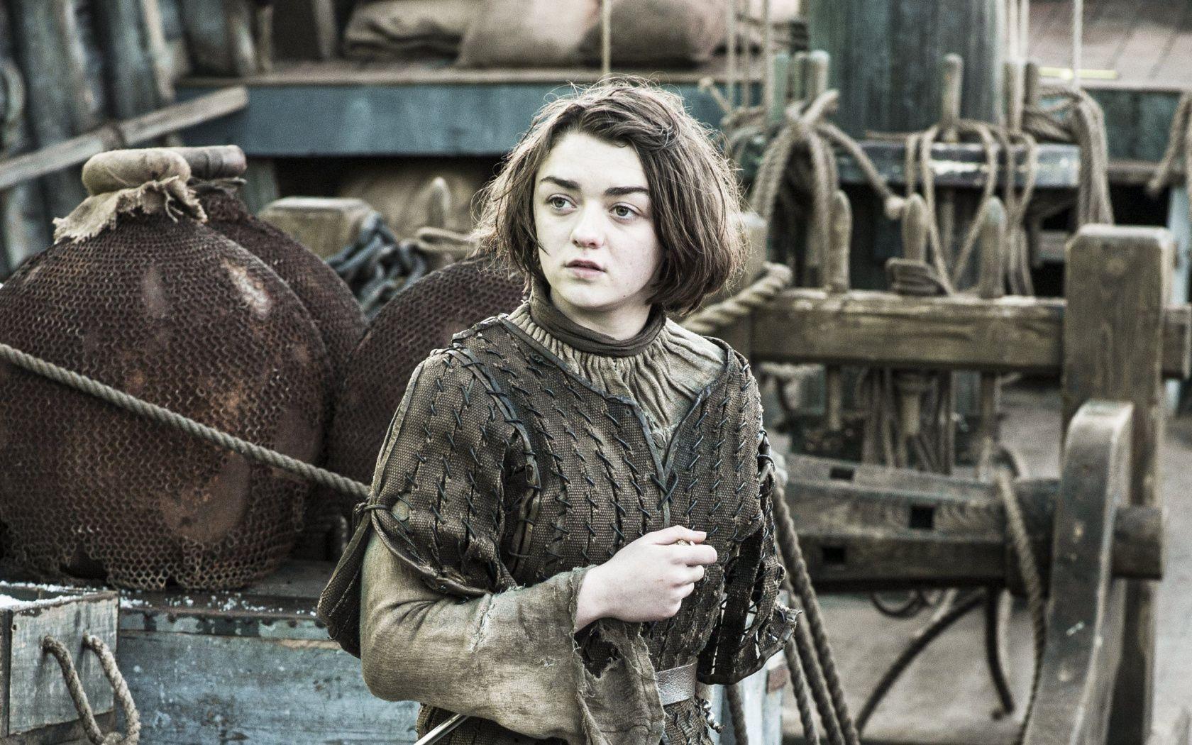 1680x1050 Download Maisie Williams, actress, arya stark, Game of Thrones, TV