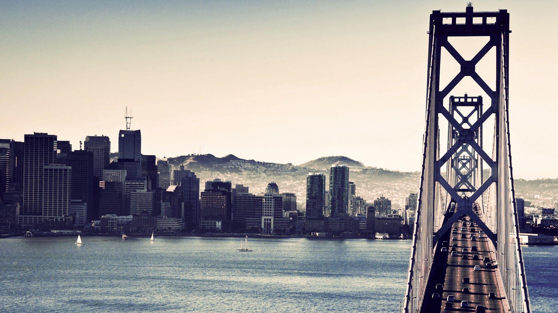 1920x1080 Vintage City Scape desktop PC and Mac wallpaper