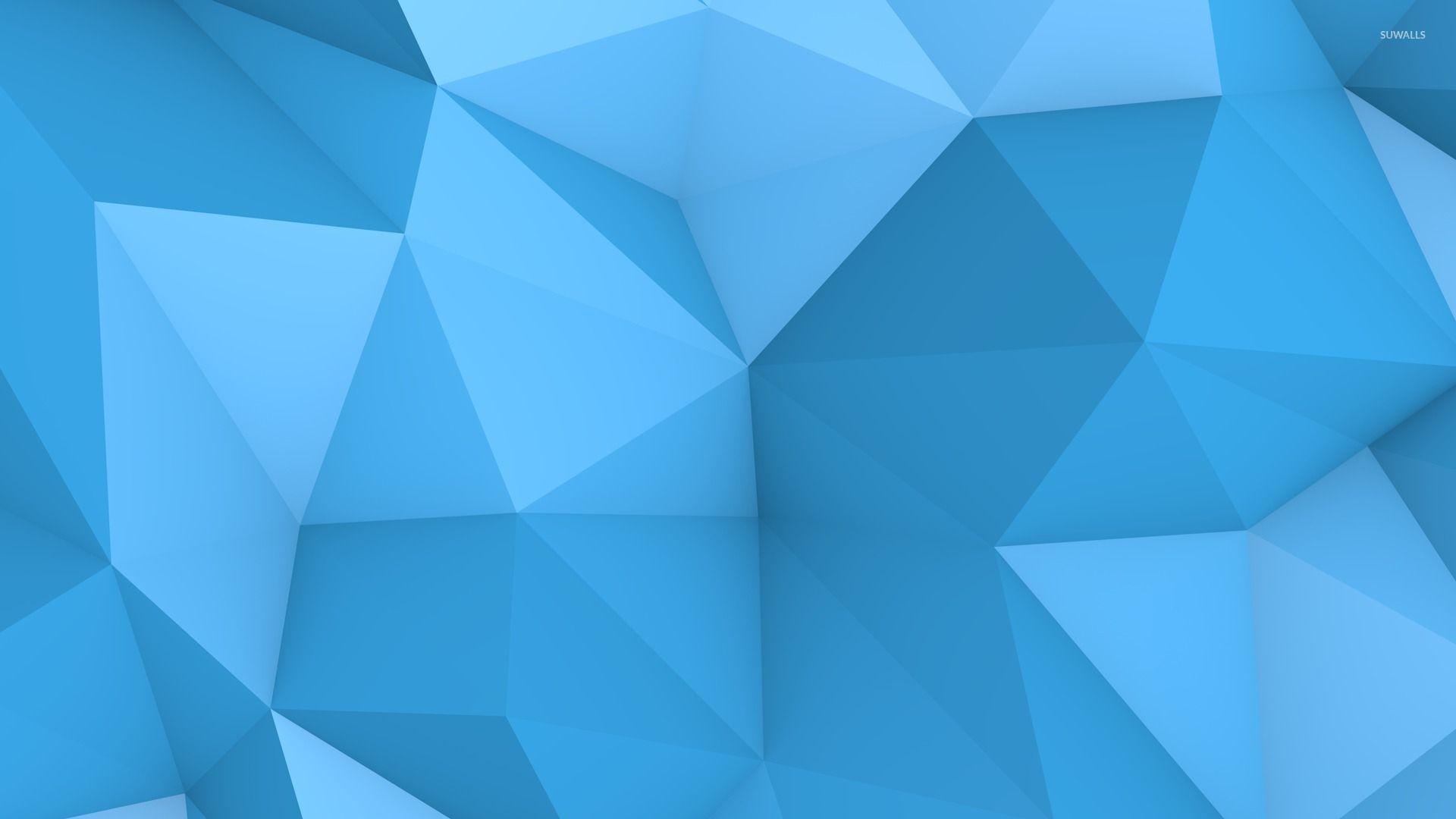 1920x1080 Blue polygon wallpaper wallpaper