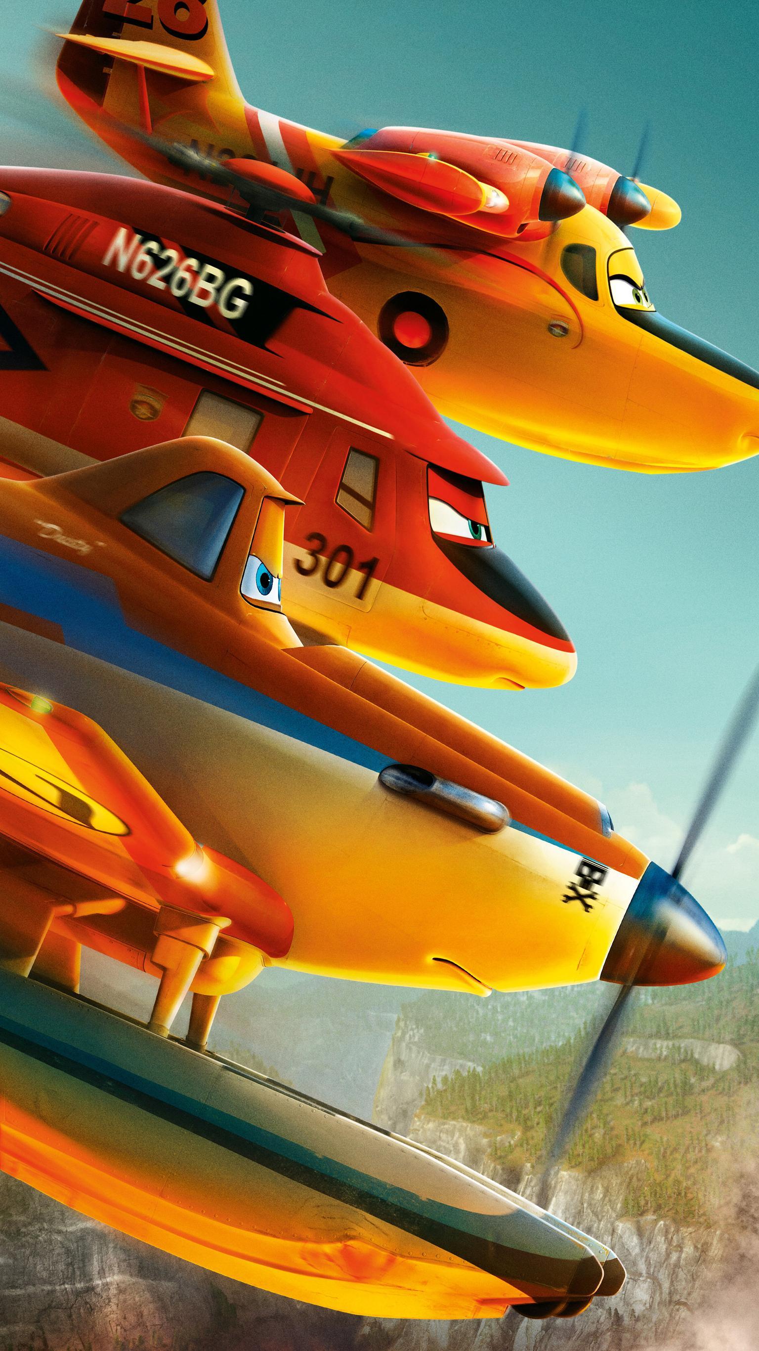 1536x2732 Planes: Fire & Rescue (2014) Phone Wallpaper