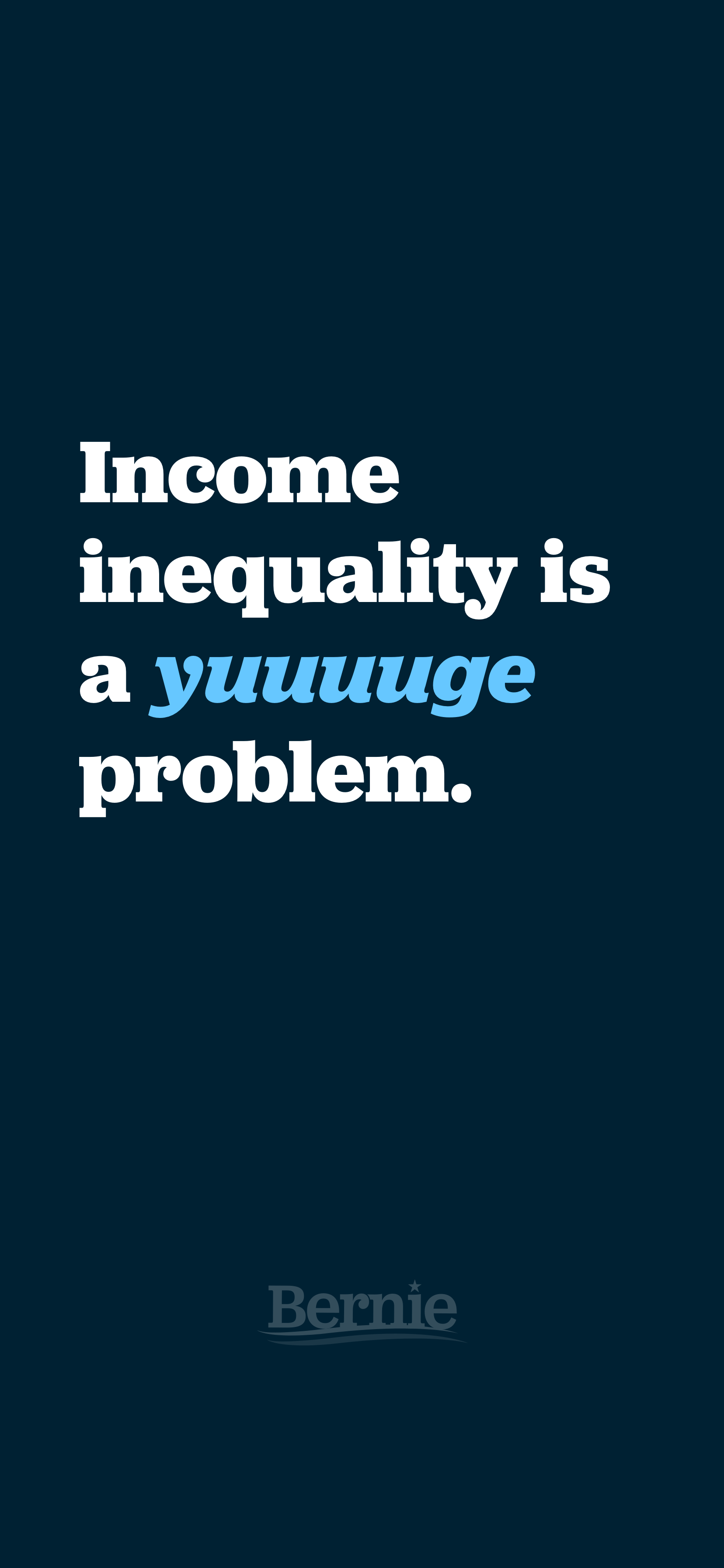 1656x3584 Inspired by Bernie's 404 error page, I created a 'yuuuuge' iPhone