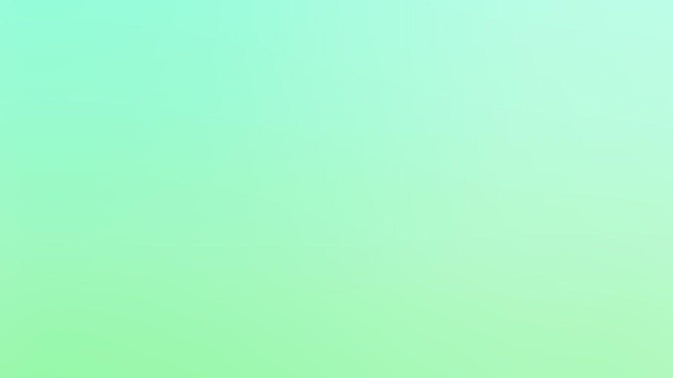 1366x768 Cool Pastel Blur Gradation Mint Green Wallpaper