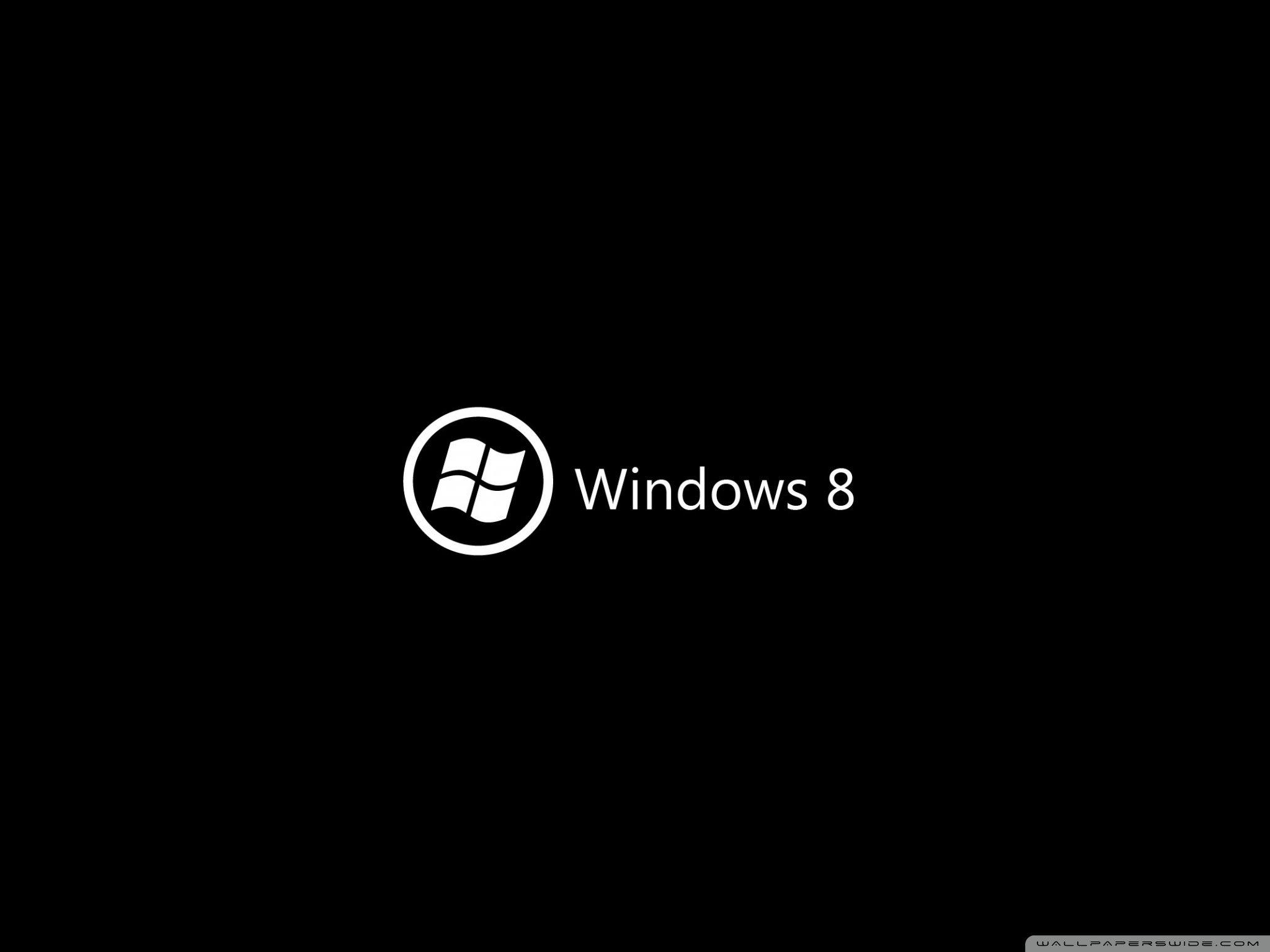 2048x1536 Windows 8 On Black Ultra HD Desktop Background Wallpaper for 4K