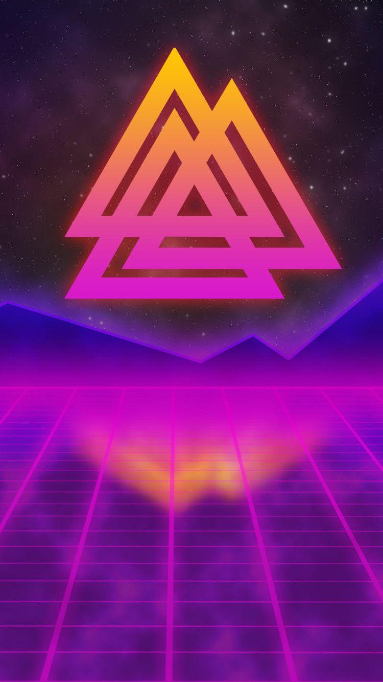 750x1334 Retrowave Viking iPhone iPhone 6S, iPhone 7 HD 4k