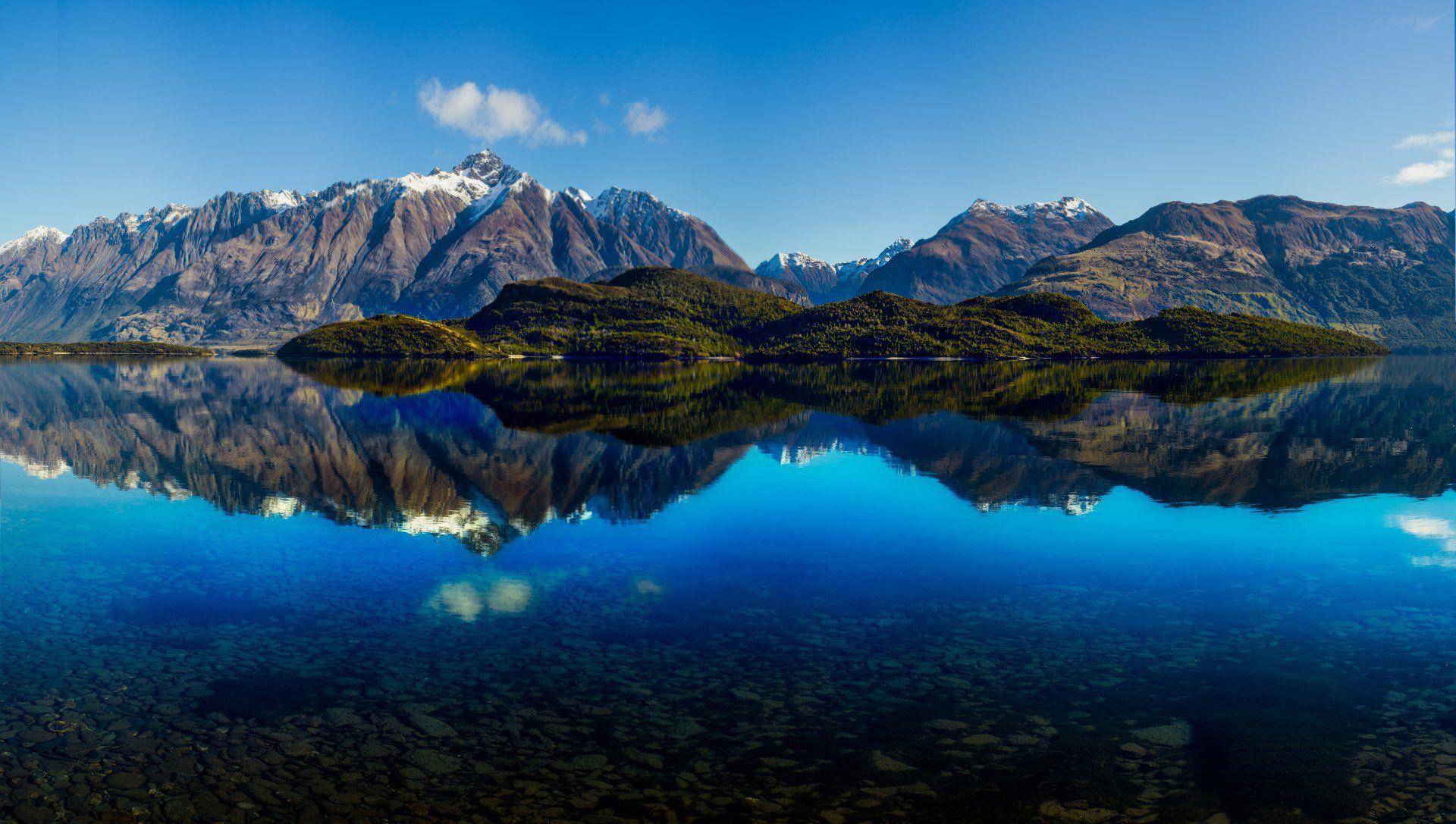 1920x1087 New Zealand Mountain Lake Panorama Ultra HD Wallpaperx7648