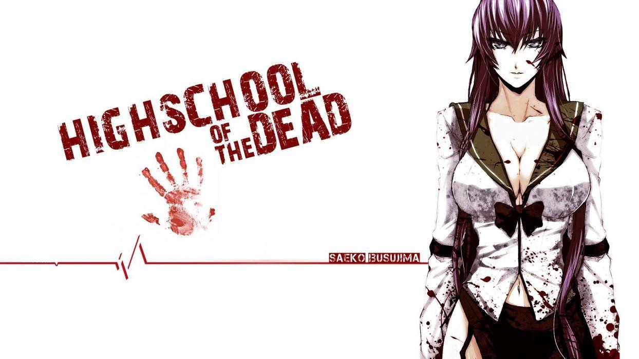 1244x700 High school of the dead girl anime wallpaperx1080