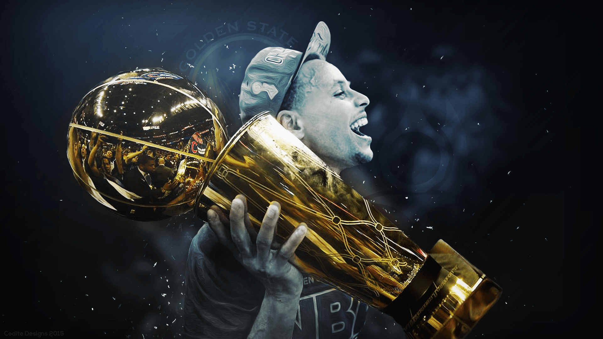 1920x1080 Download Free Stephen Curry Holding Trophy Wallpaper. Top Blog News