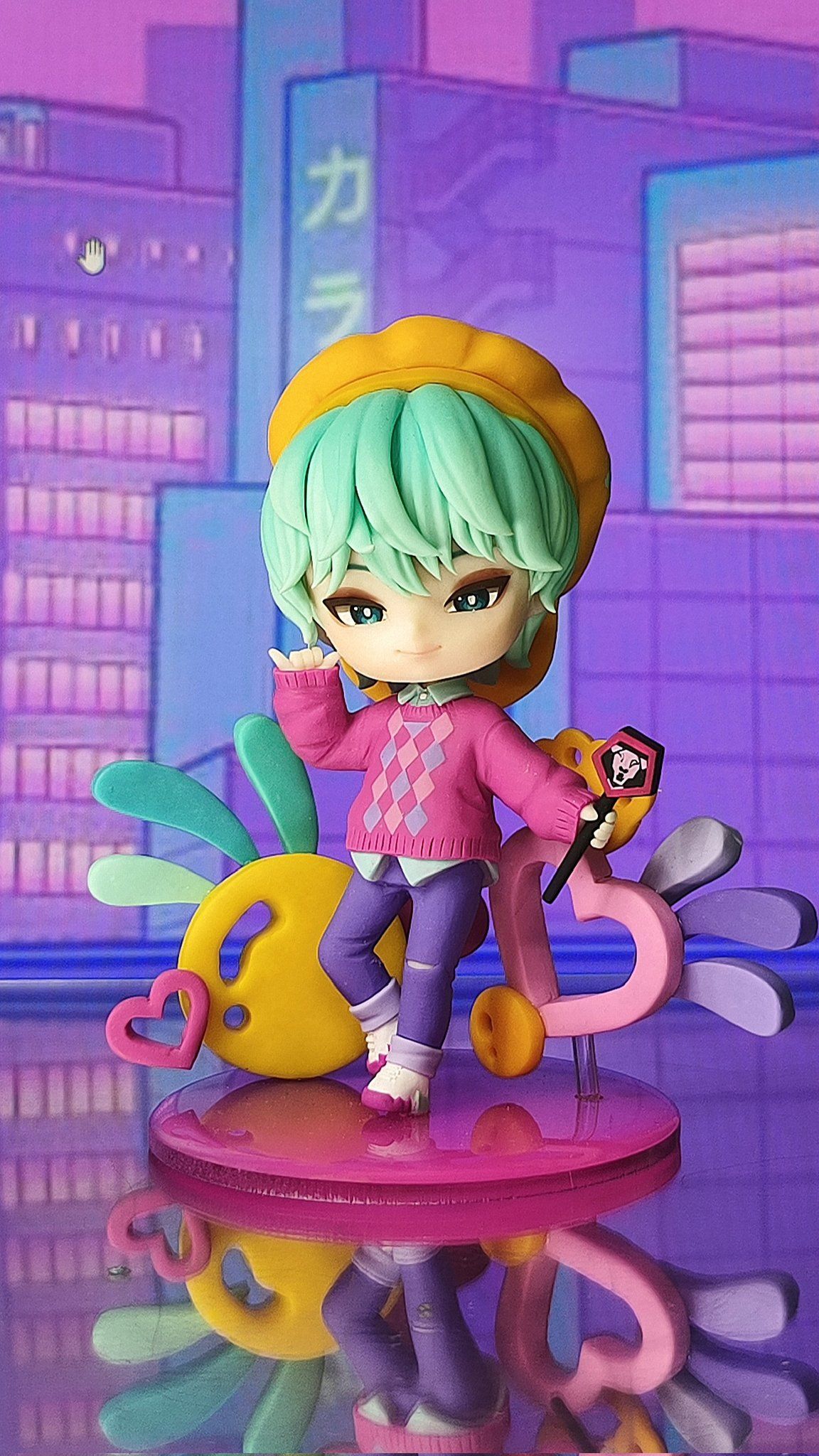 1152x2048 ClayPuff Clayart Official on X: Some pics of Baby Saja, wallpaper style. So excited to make another one!. Guess who i am gonna make next! #sajaboys #sodapop #kpopdemonhunters #babysaja #myartwork #handmadegifts #fanarts