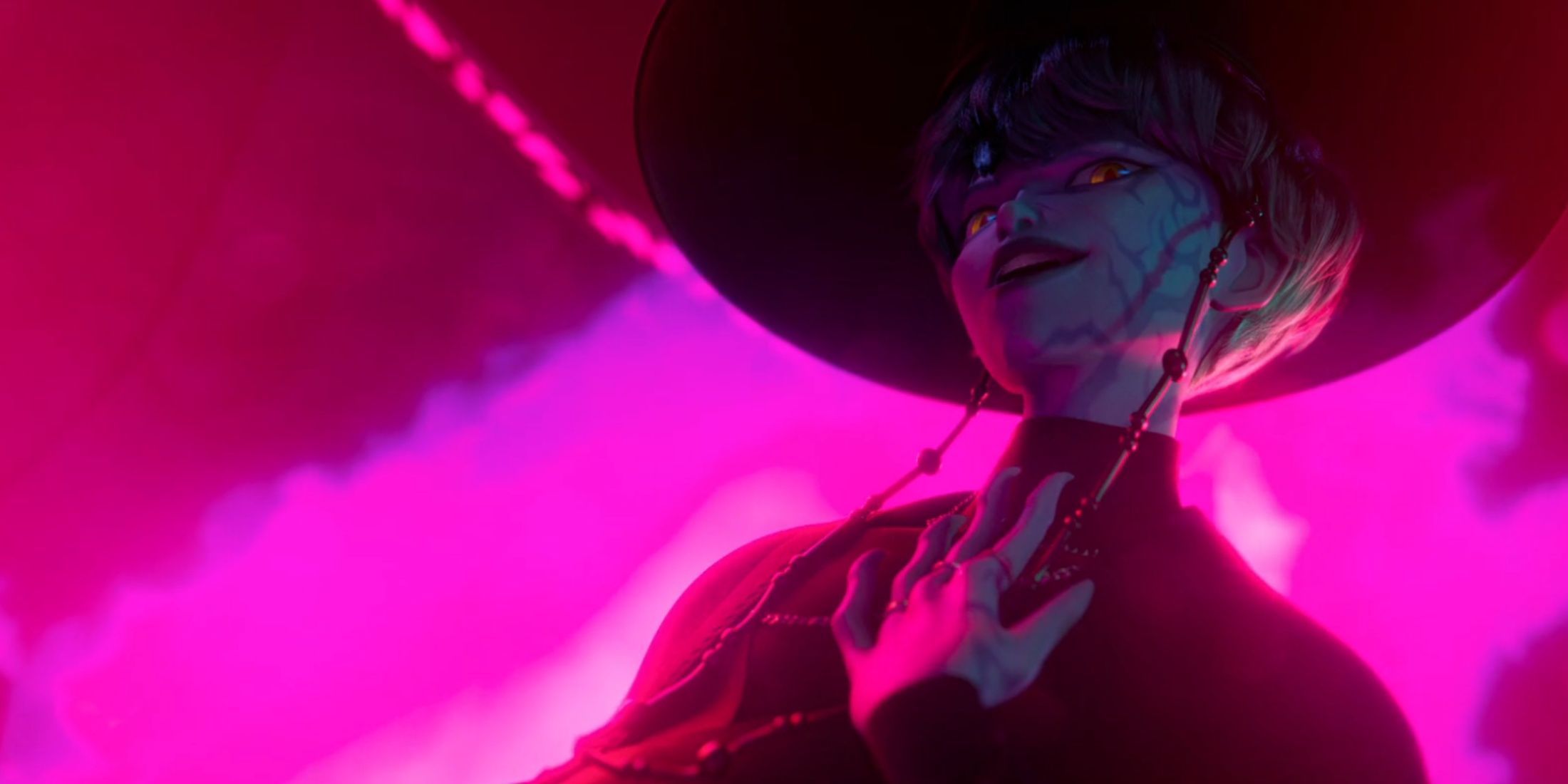 2200x1100 KPop Demon Hunters Baby Saja Wallpaper