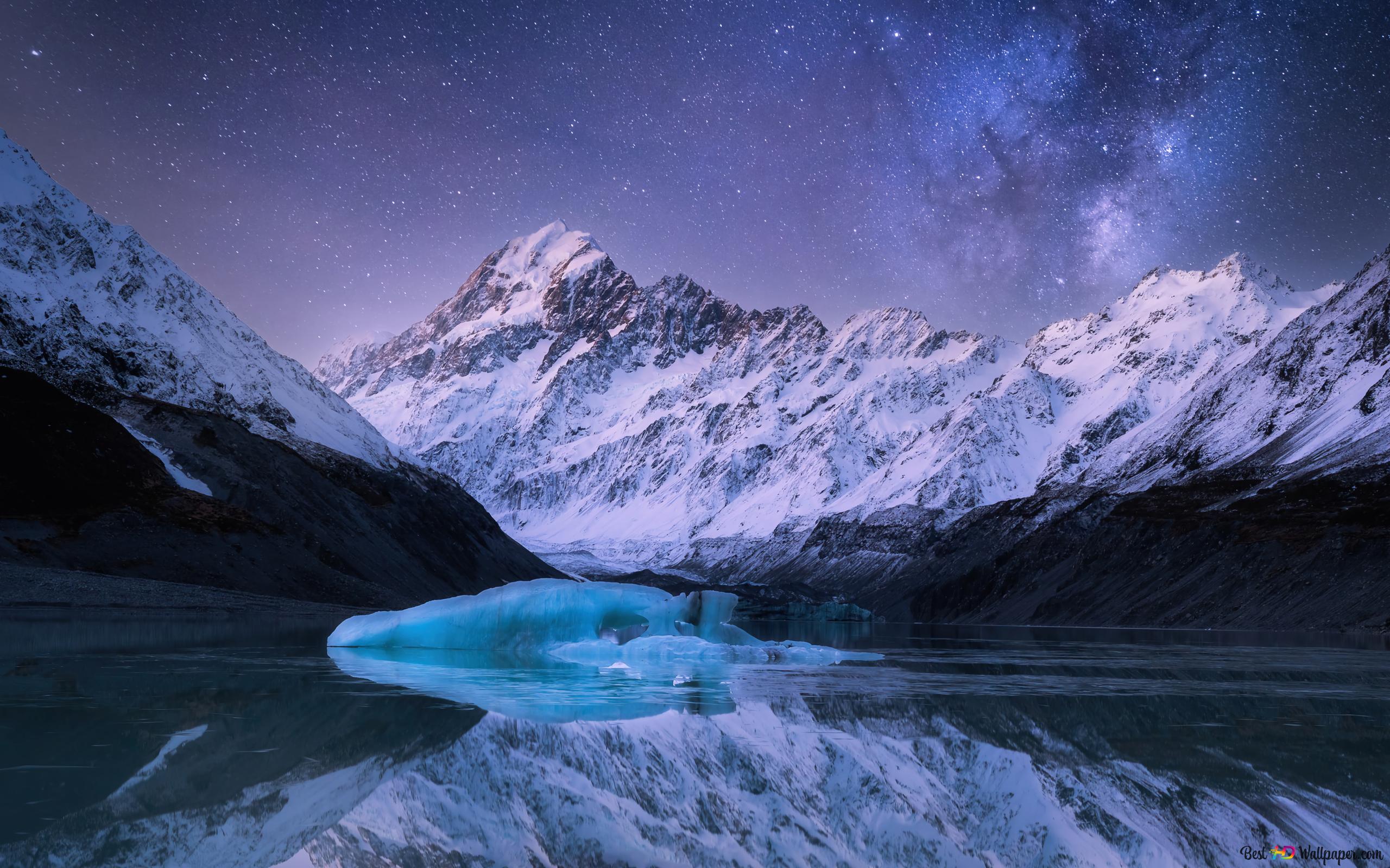 2560x1600 Mount Cook at New Zealand 4K wallpaper download