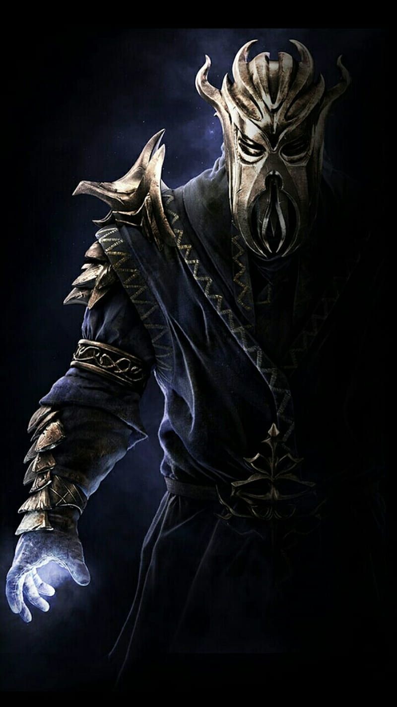 800x1422 HD skyrim miraak wallpaper