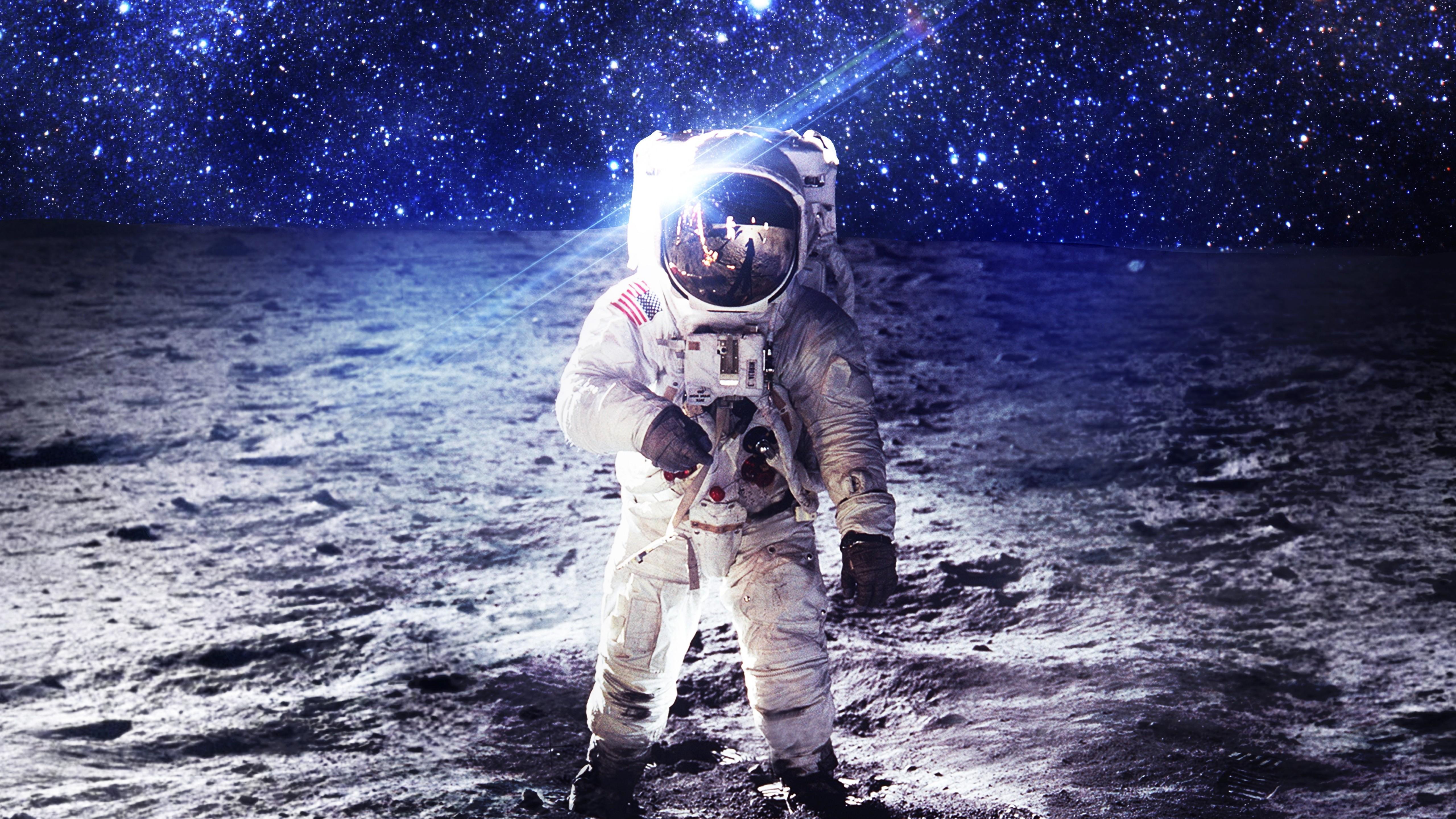 Astronaut Moon Wallpapers Top Free Astronaut Moon Backgrounds WallpaperAccess