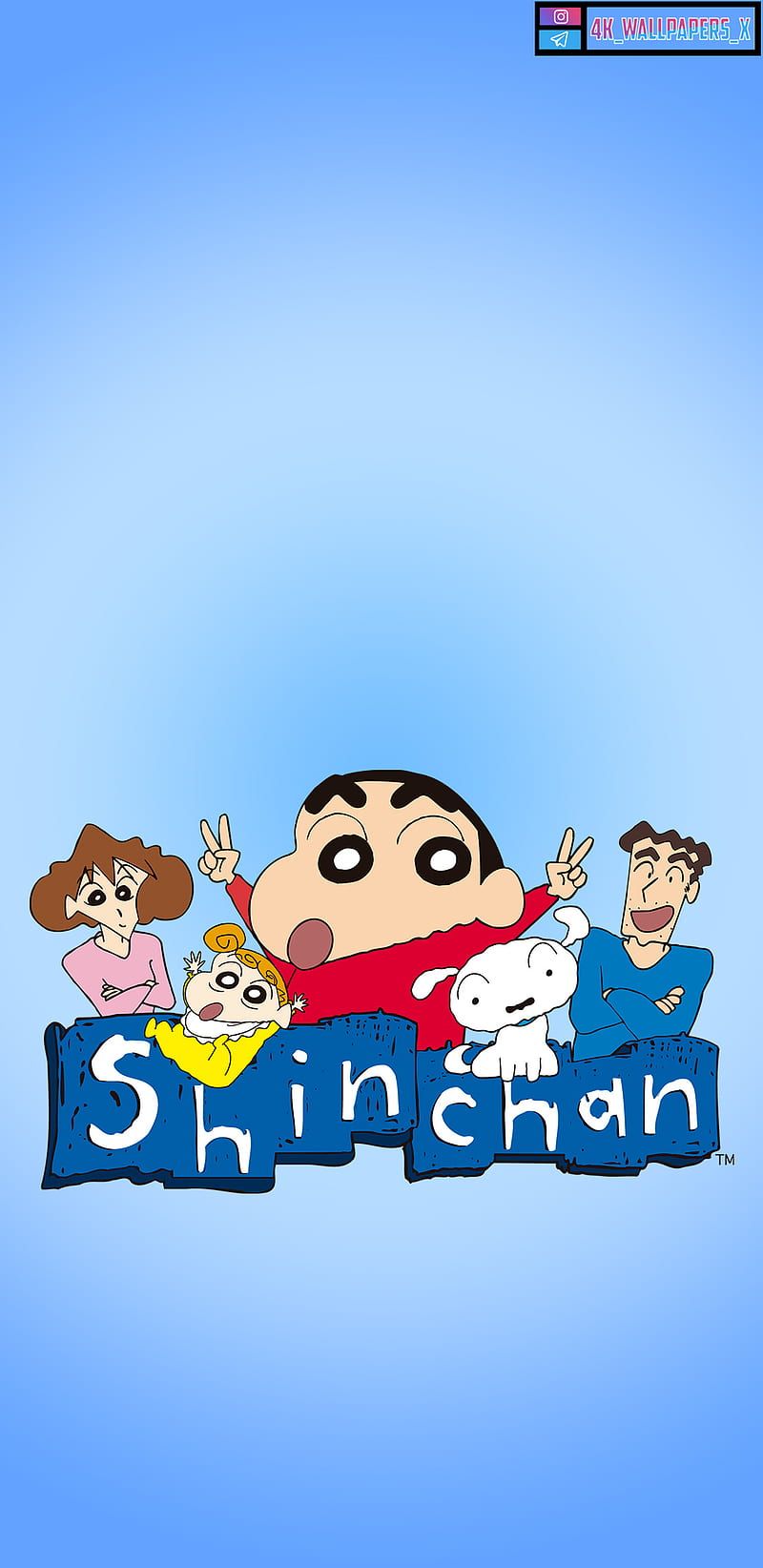 800x1644 Badboy blue, cartoon, funny, love, shinchan, HD phone wallpaper