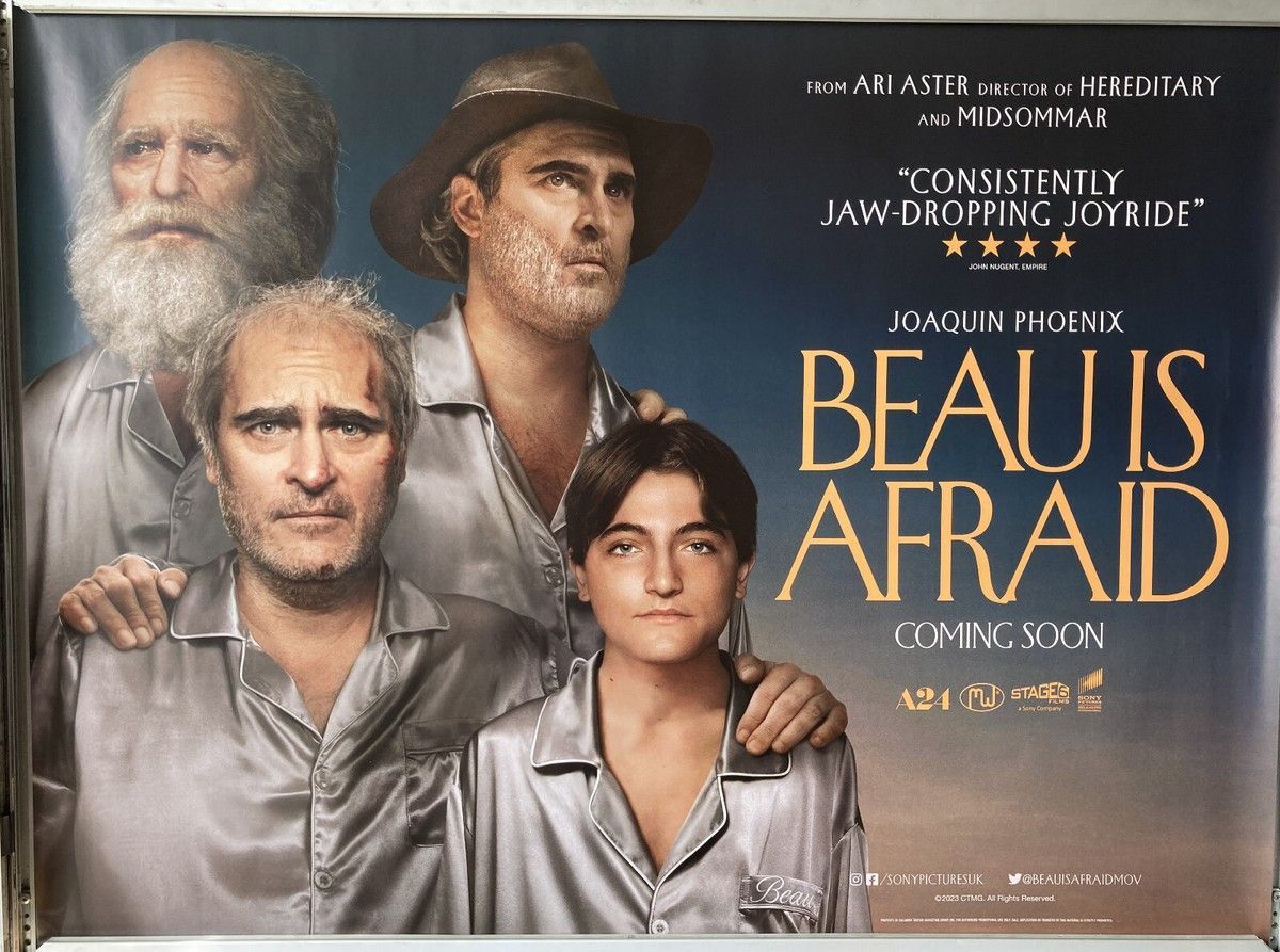 1200x893 Cinema Poster: BEAU IS AFRAID 2023 (Quad) Joaquin Phoenix Patti LuPone Amy Ryan