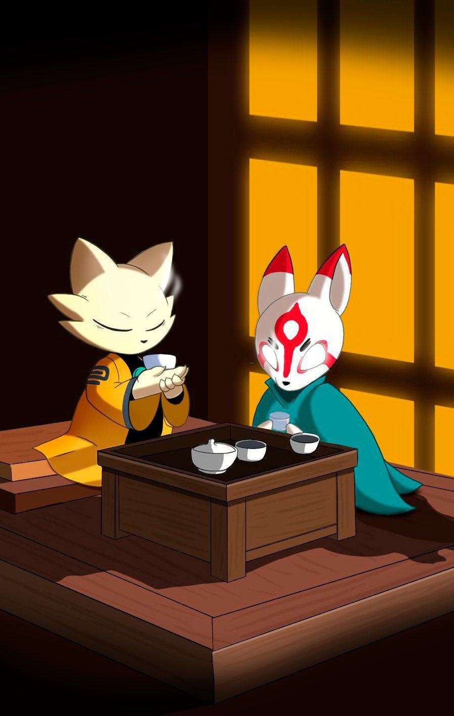 899x1417 Vinyl.. Get Wild on X: Two of the best Metroidvanias that coincidentally came out this year Yi from Nine Sols and and Bō, from Bō: Path of the Teal Lotus