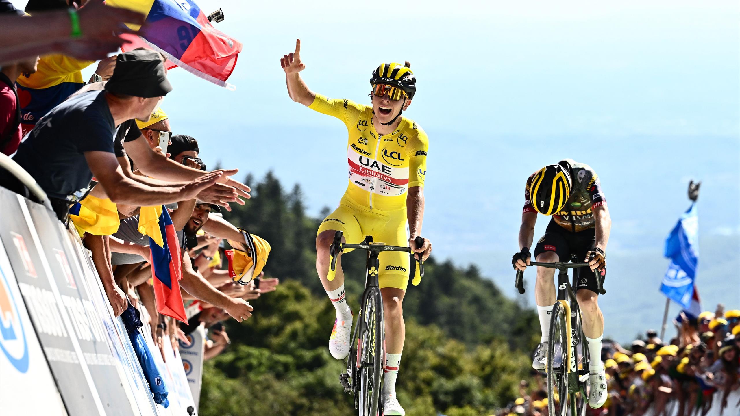 2560x1440 Pogacar Tour De France Champion 2022 Wallpaper