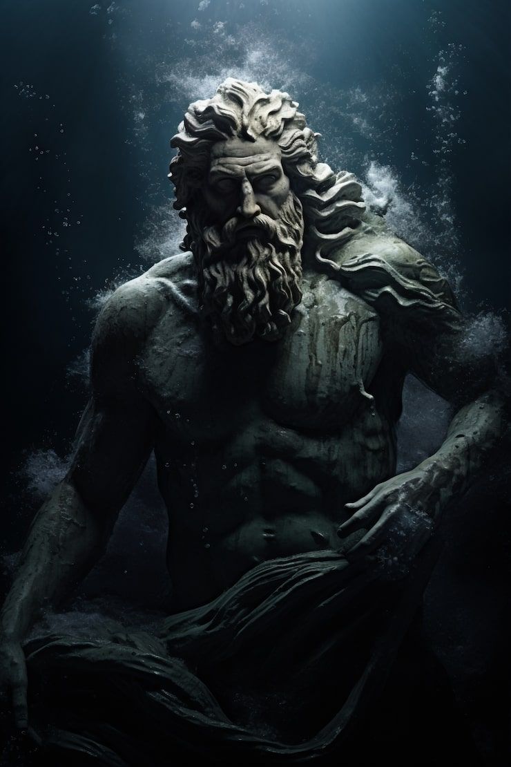 740x1110 Diogenes art with dark backgrou Image