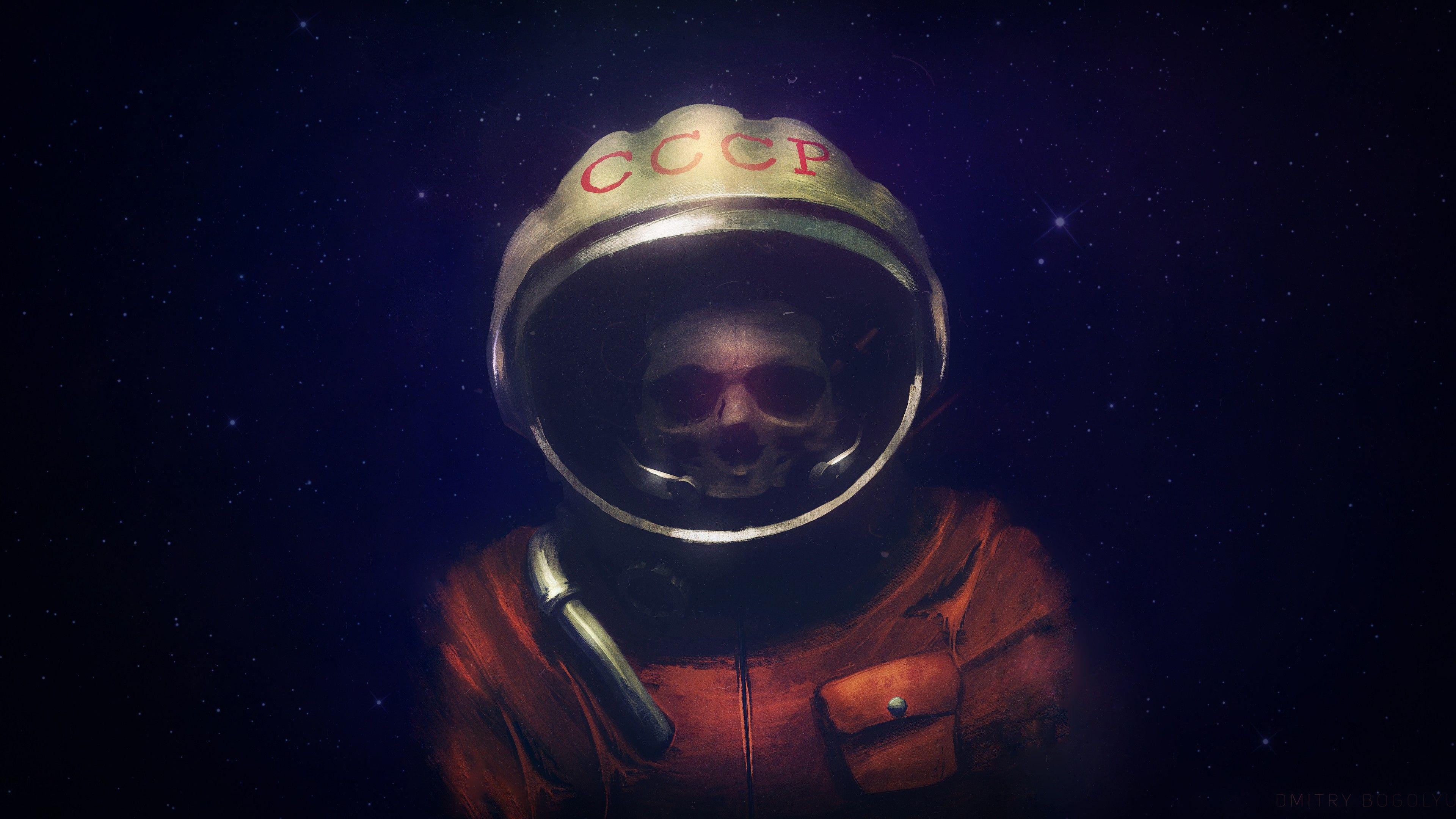 3840x2160 Ussr Skull Astronaut 5k 4k HD 4k Wallpaper, Image