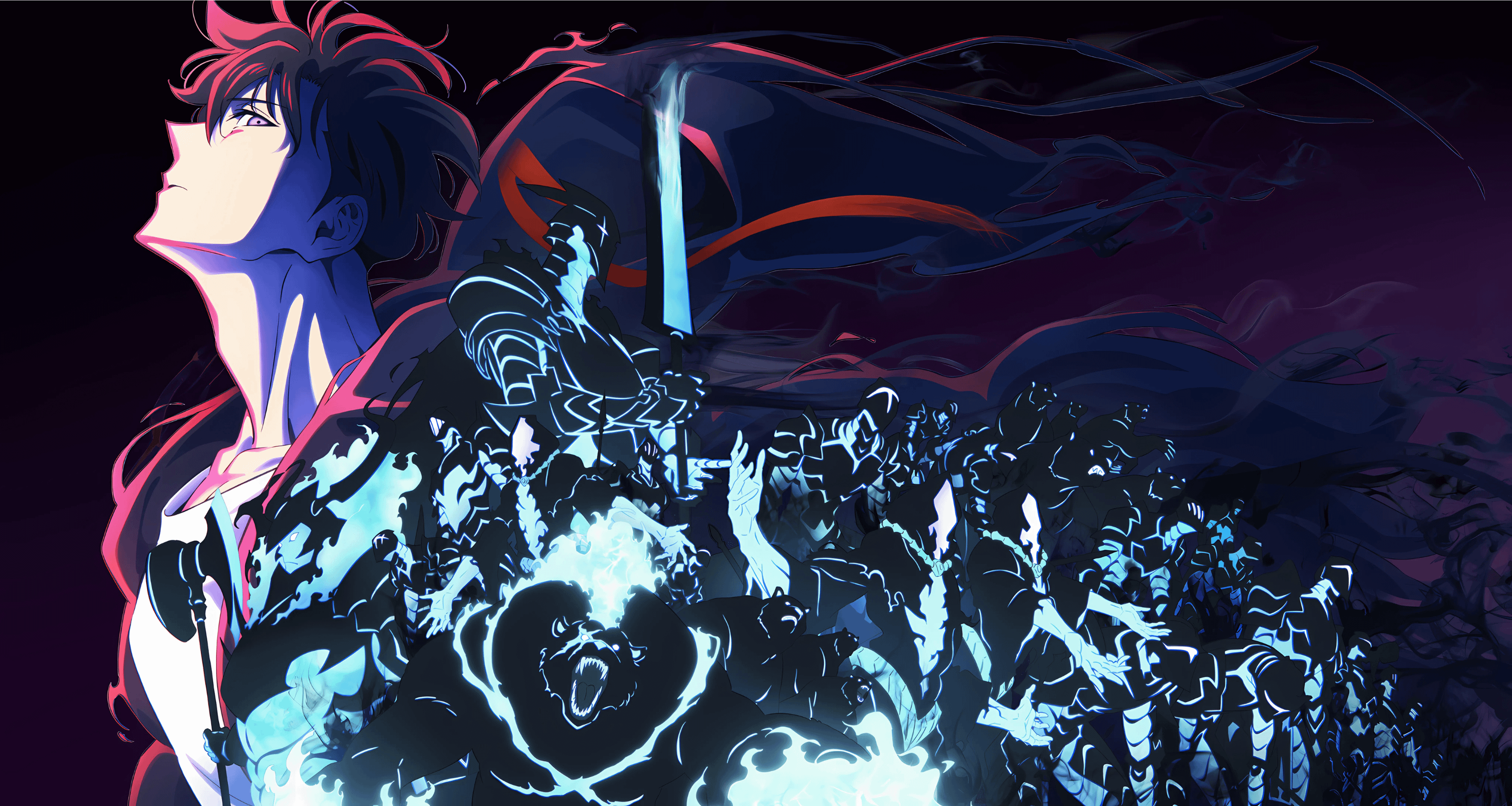 3072x1638 if anyone was looking for the new season poster here it is. high quality solo leveling : Arise from the Shadow