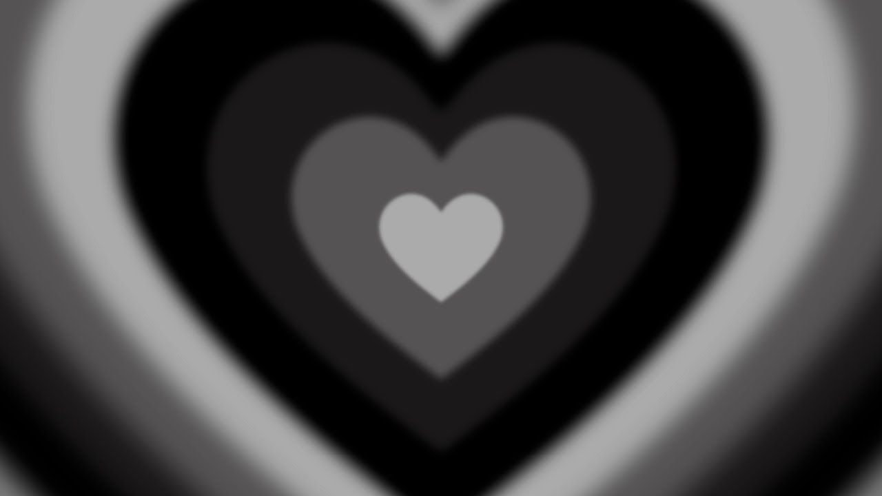 1280x720 4K 1 Hour Y2k Aura Black Heart Tunnel Background Screensaver Satisfying Calm Dark Screen Sleep Study