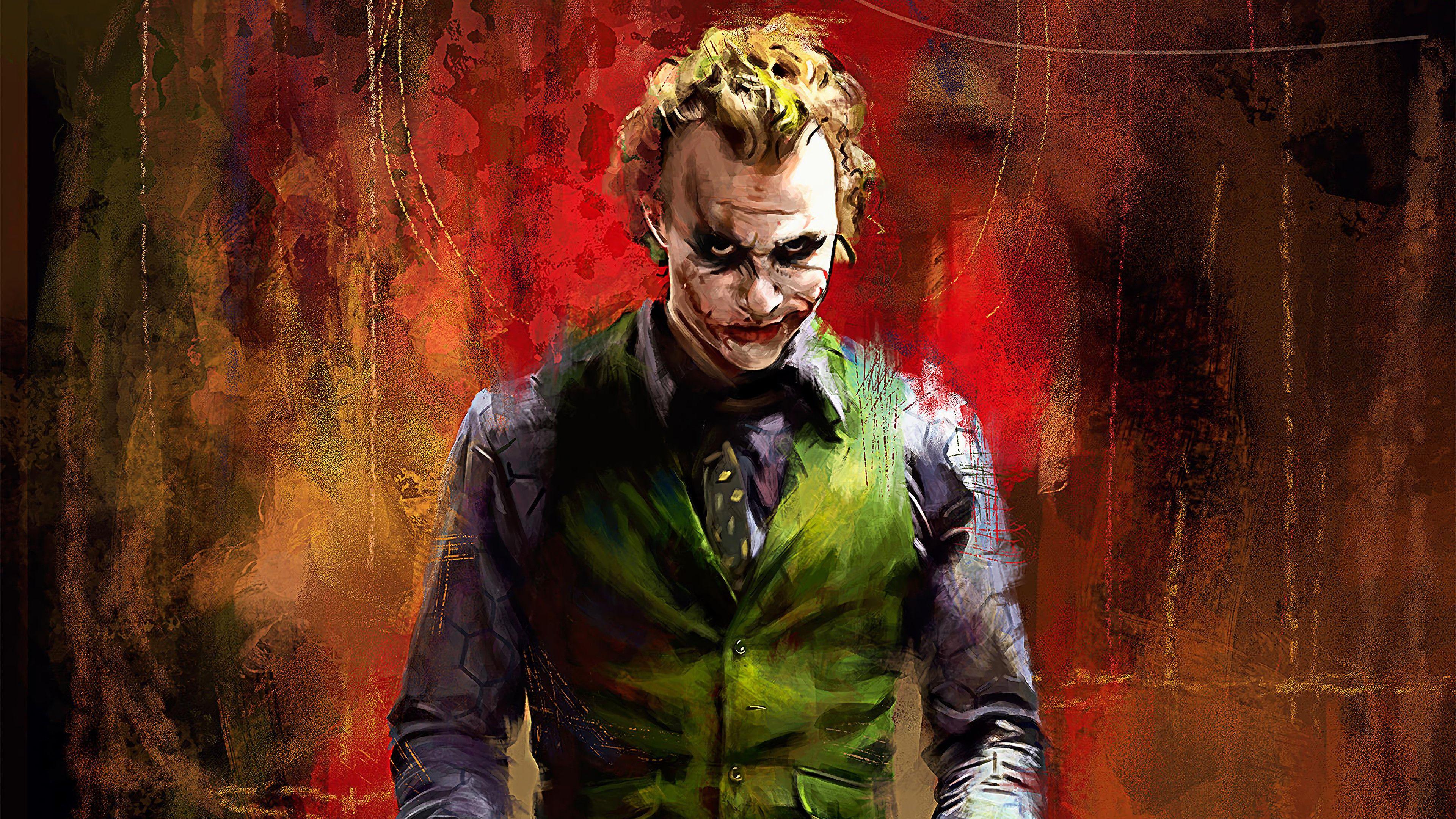 3840x2160 Joker Heath Ledger 4K Wallpaper