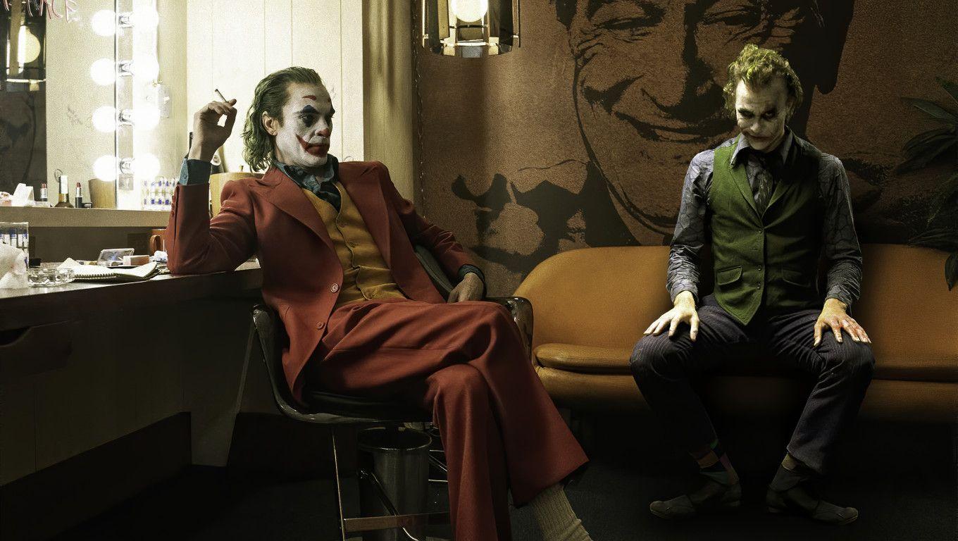 1360x768 Joker And Heath Ledger Art Laptop HD HD 4k Wallpaper