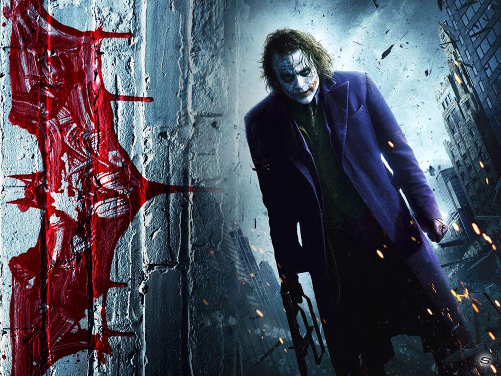 1024x768 The Joker Heath Ledger Wallpaper