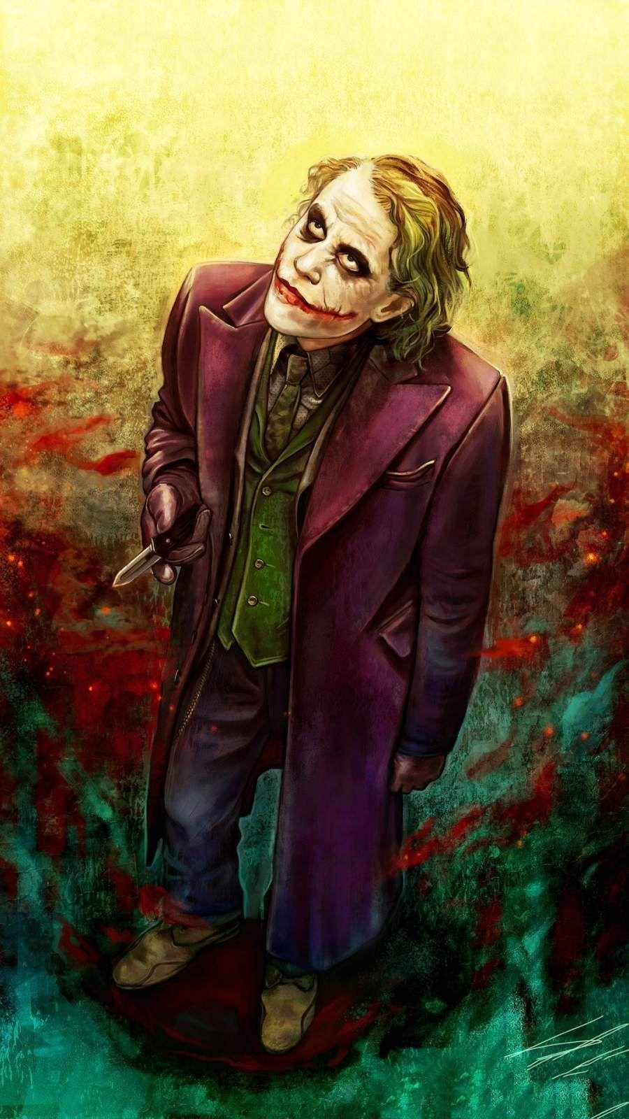 900x1600 Joker Heath Ledger Art iPhone Wallpaper. Joker heath, Joker art