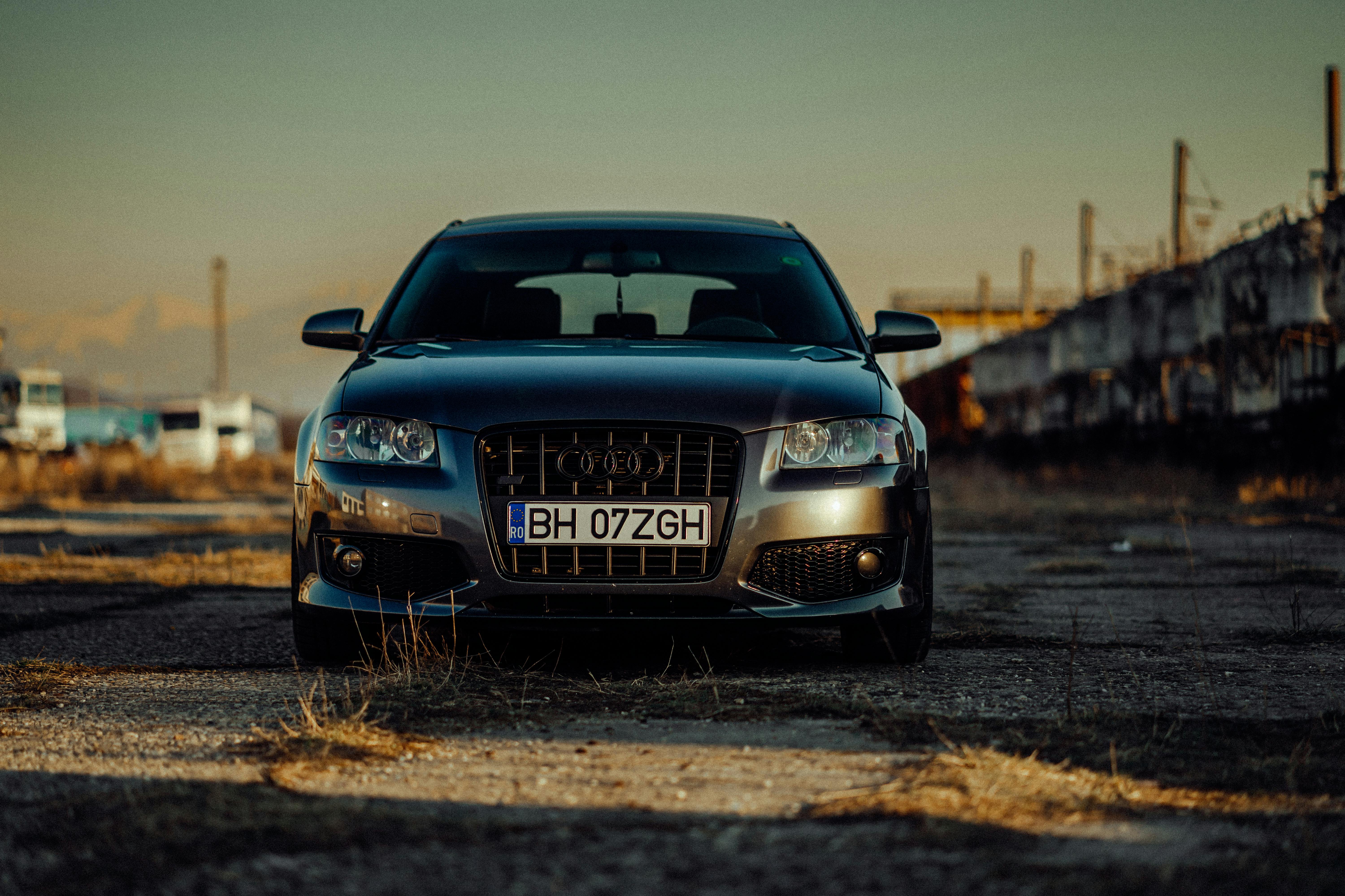 6000x4000 Audi A3 Parked on Unpaved Road · Free