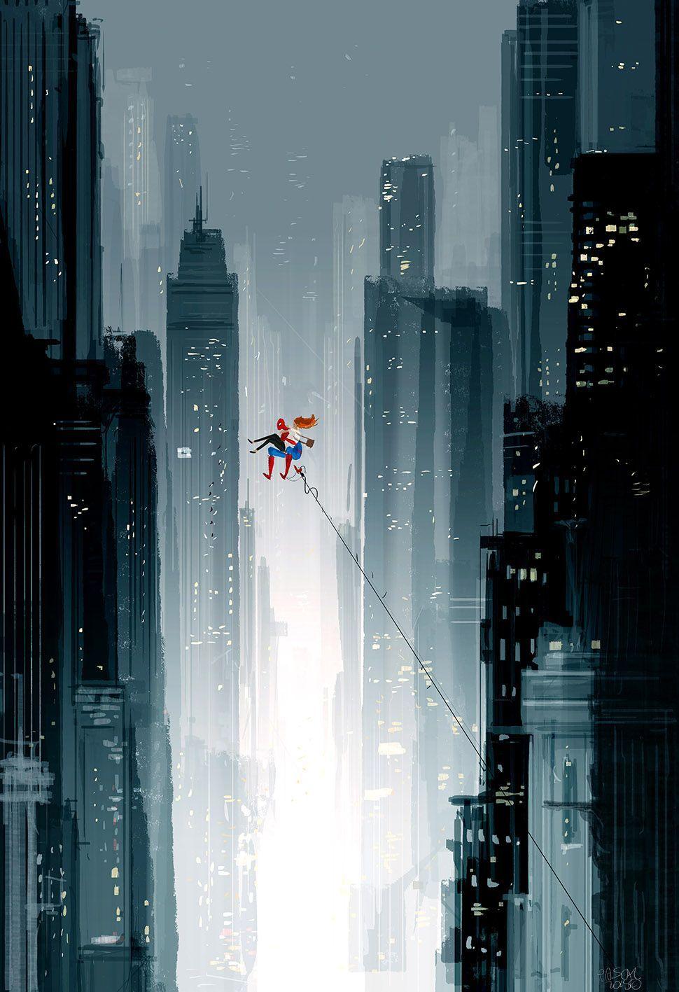 970x1417 Pascal Campion's Spider Man. Pascal Campion, Spiderman Art