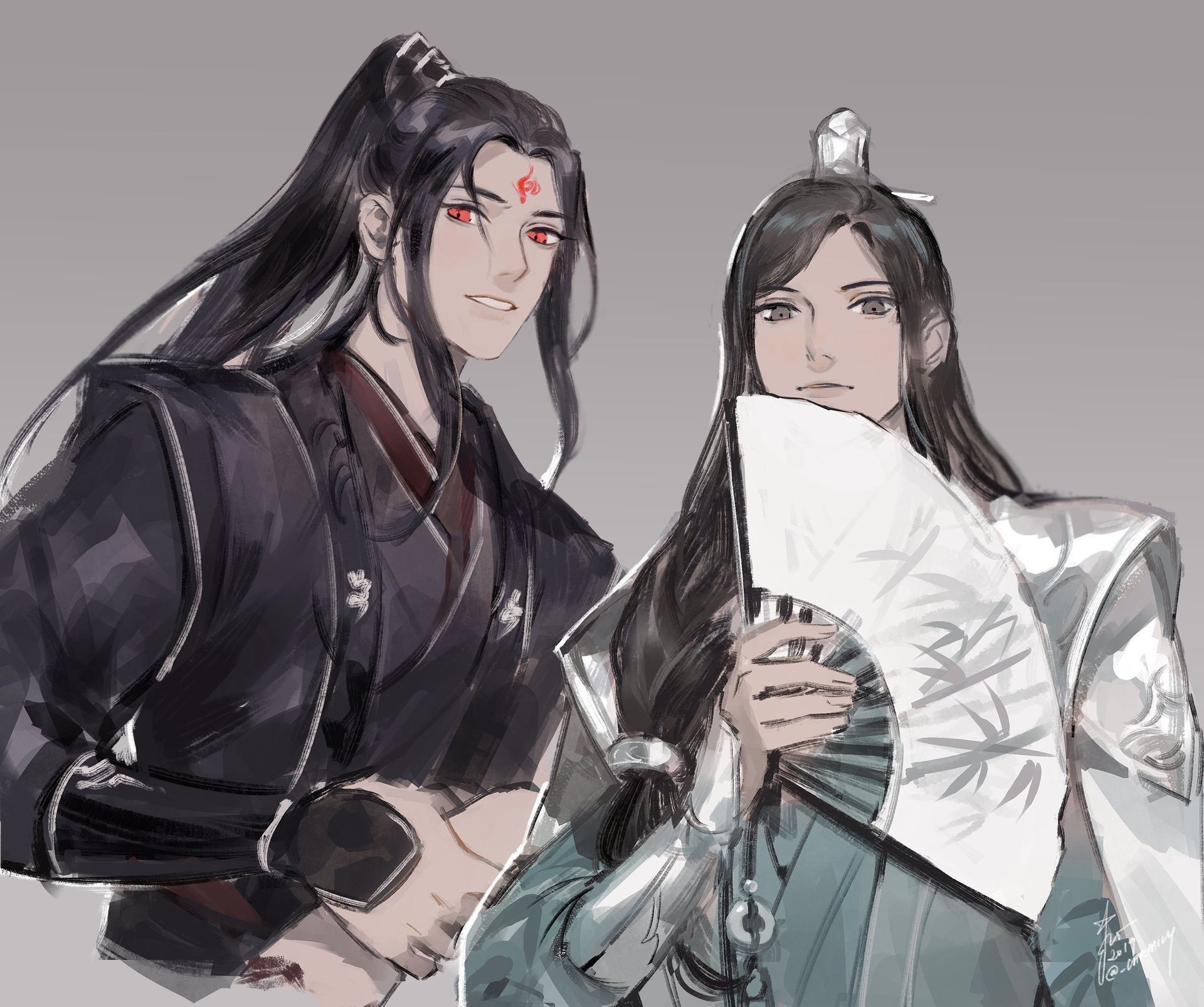 1920x1605 Shen Qingqiu And Luo Binghe From The Scum Villains Self Saving System HD Wallpaper