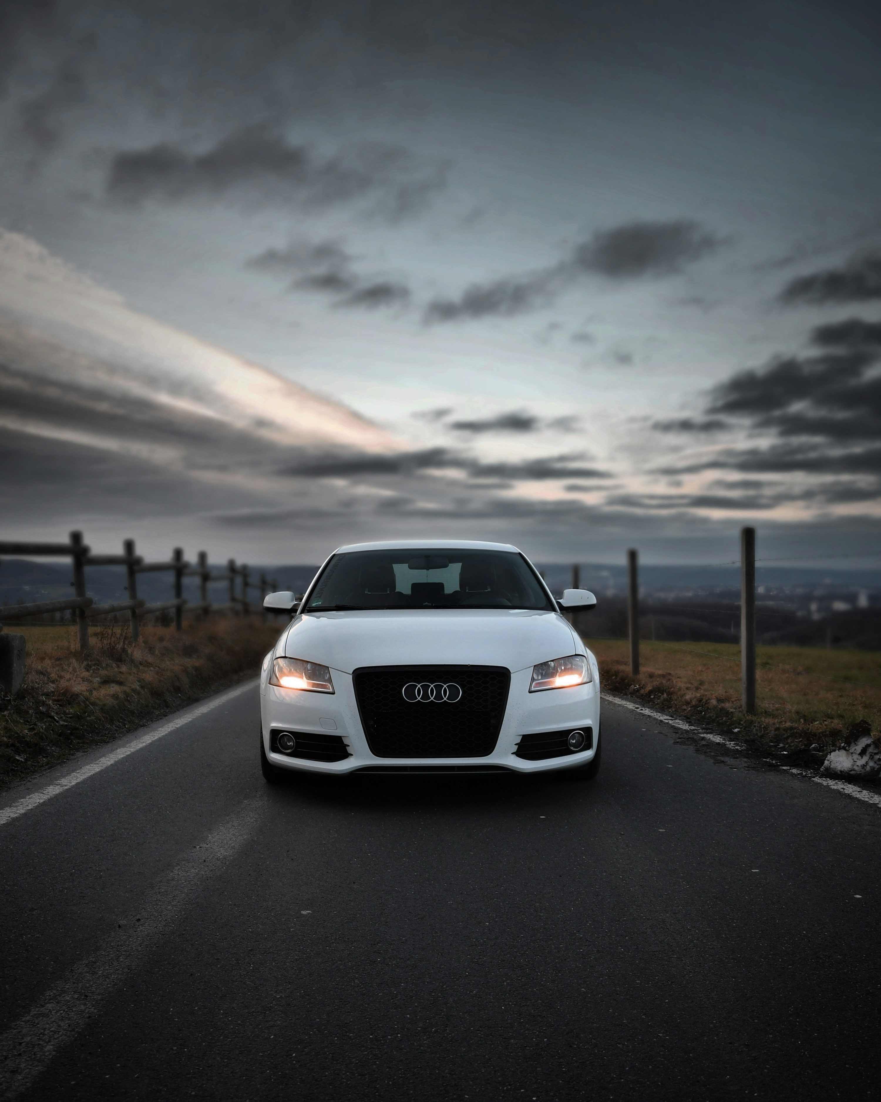 3000x3749 White bmw m 3 on road photo