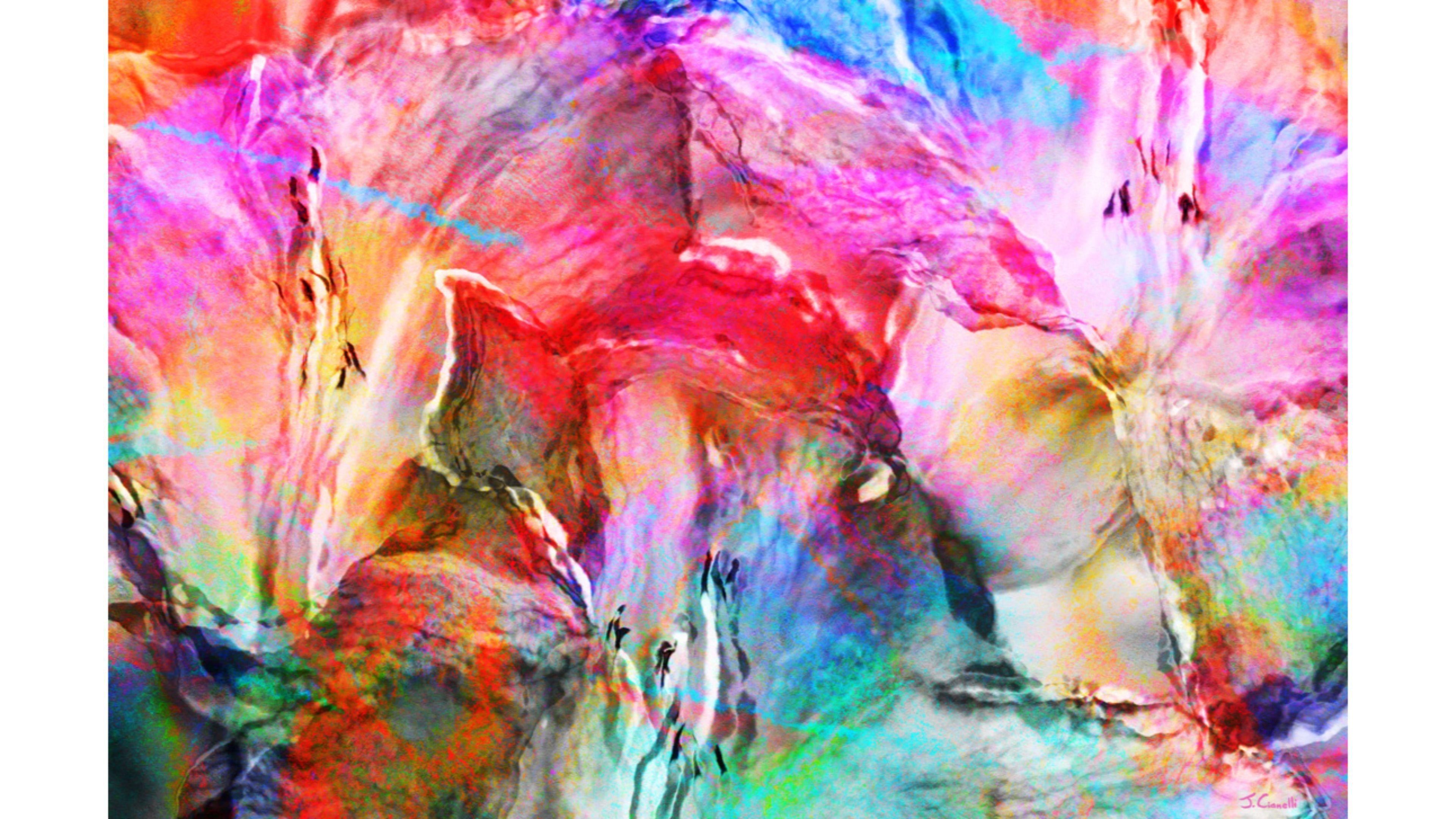 3840x2160 Colored Love Abstract 4K Wallpaper. Free 4K Wallpaper
