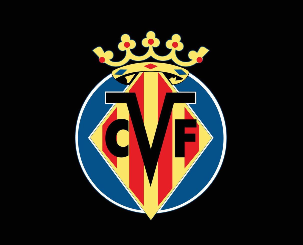 1212x980 Villarreal CF Club Symbol Logo La Liga Spain Football Abstract Design Vector Illustration With Black Background