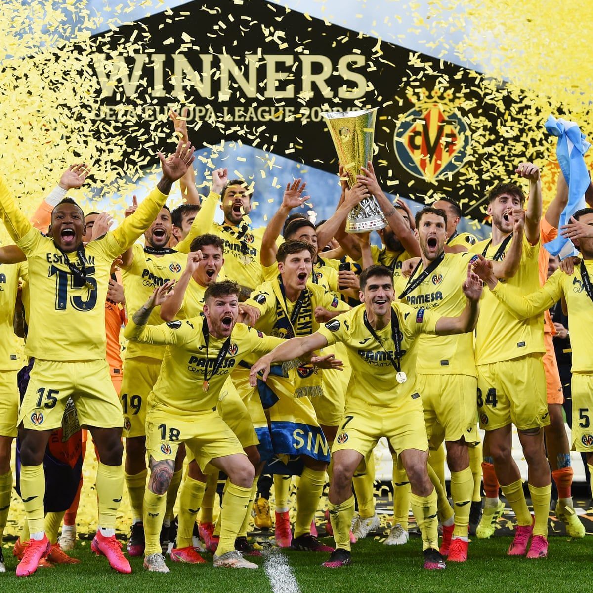 1200x1200 Villarreal UEFA Europa League Champions 2021 Wallpaper