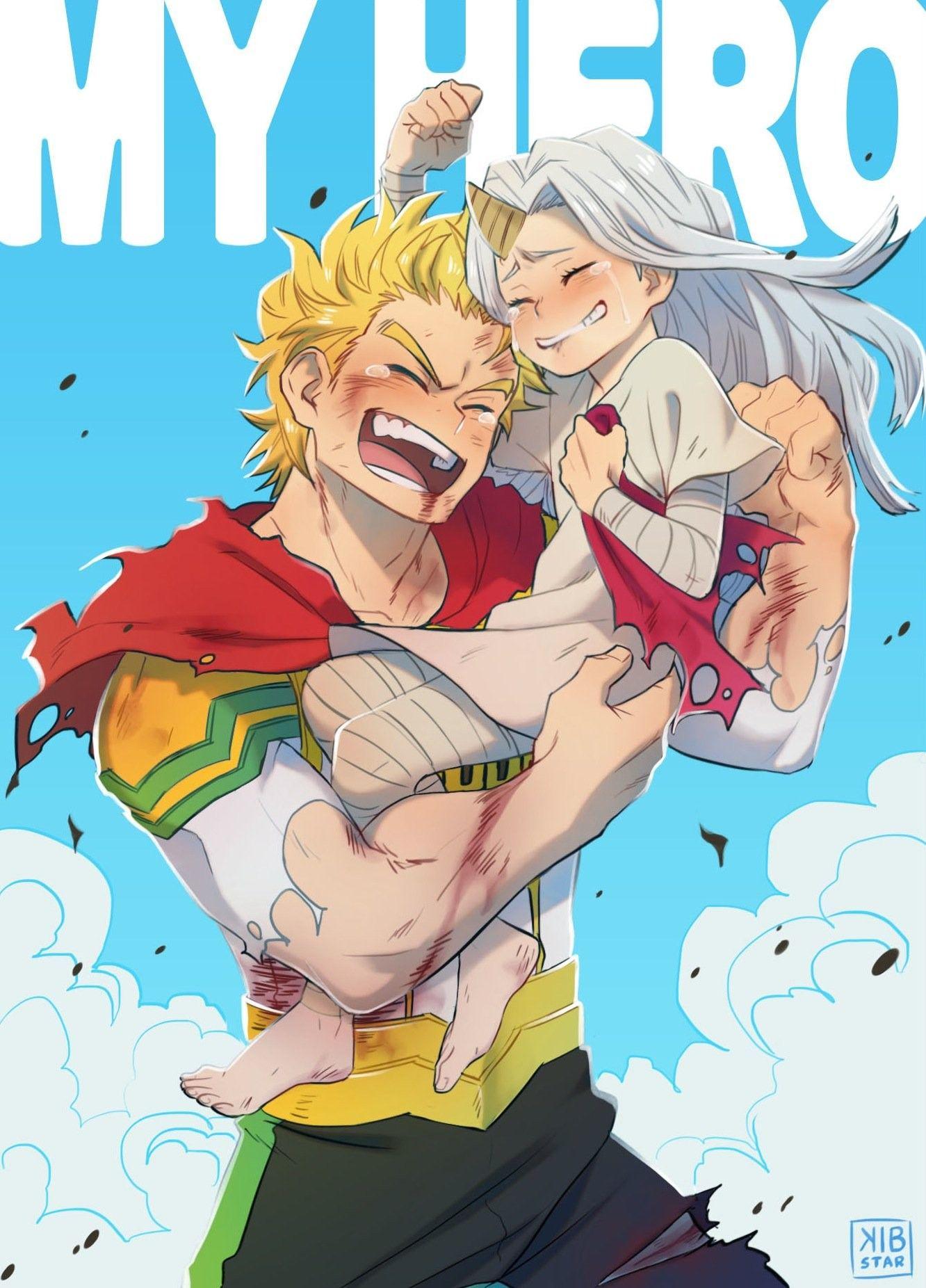 1332x1852 Mirio And Eri Desktop Wallpaper