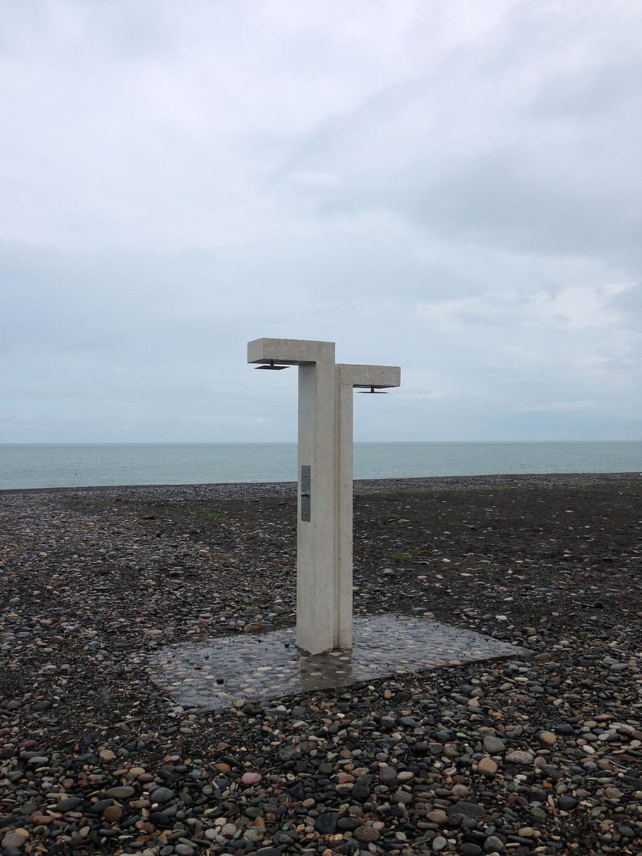 910x1213 HD wallpaper: georgia, batumi, beach, coastline, water, sky