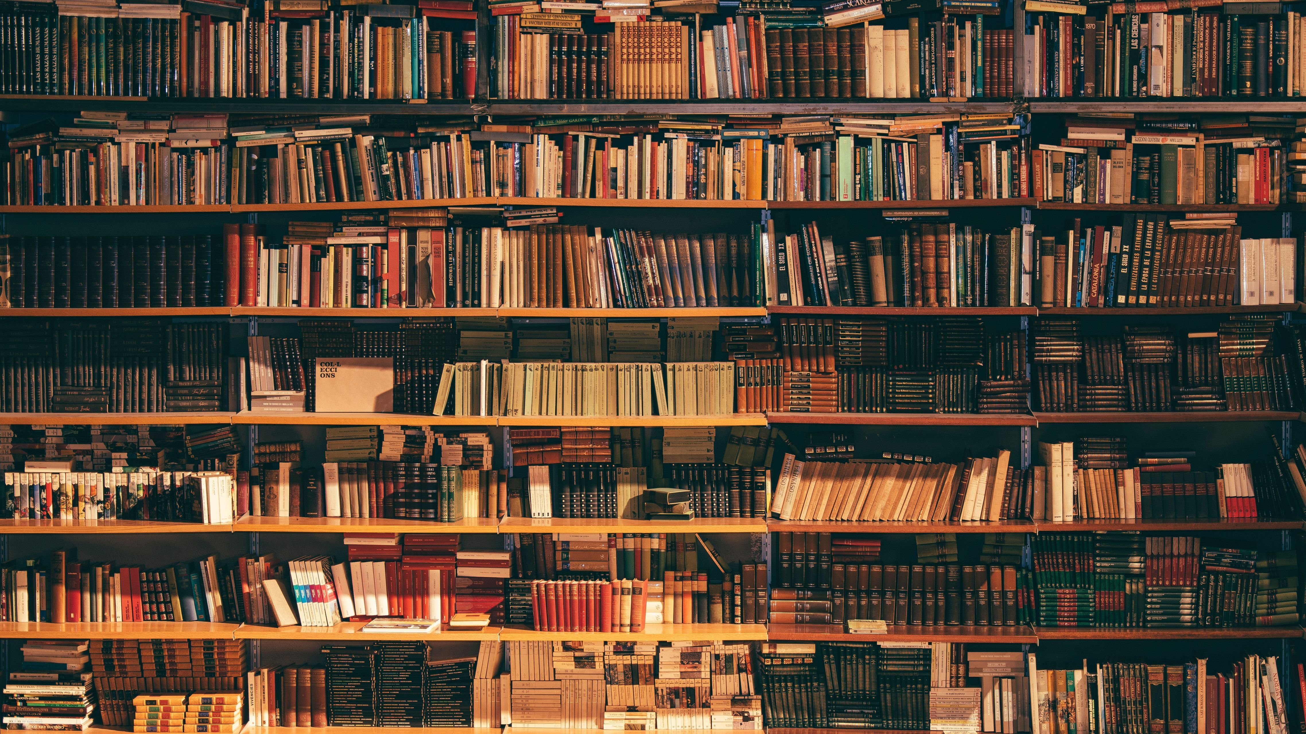 4551x2560 Download Man Made Bookshelf 4k Ultra HD Wallpaper
