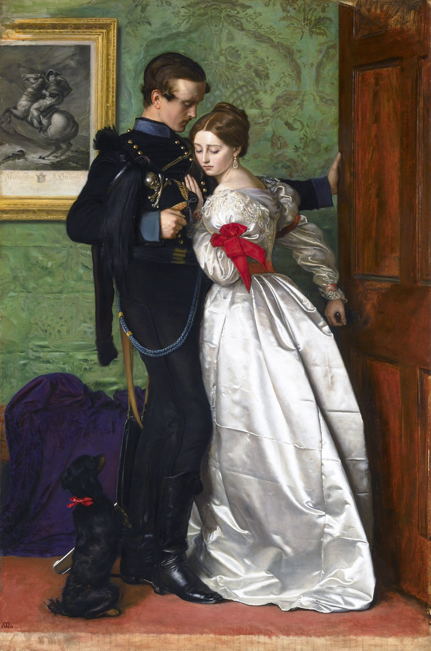 1694x2560 The Black Brunswicker (1860) by John Everett Millais